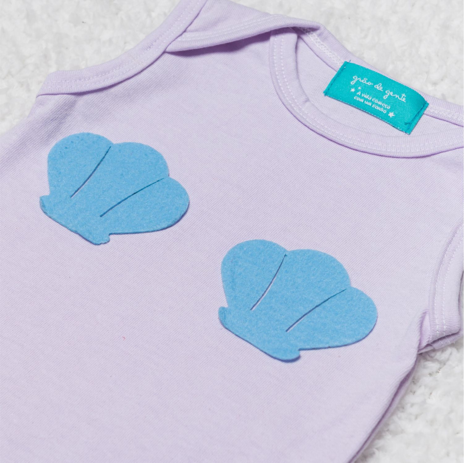 Fantasia Sereia Bebê 3 Peças