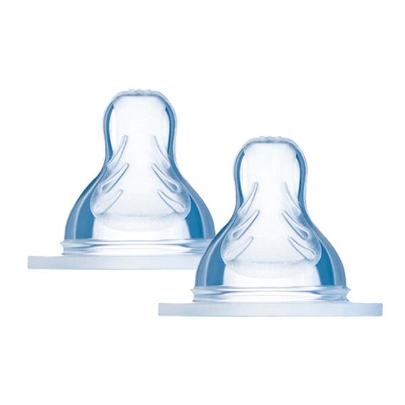 Bico de Mamadeira Tam 3 (4M+) Fluxo Rápido 2 Peças