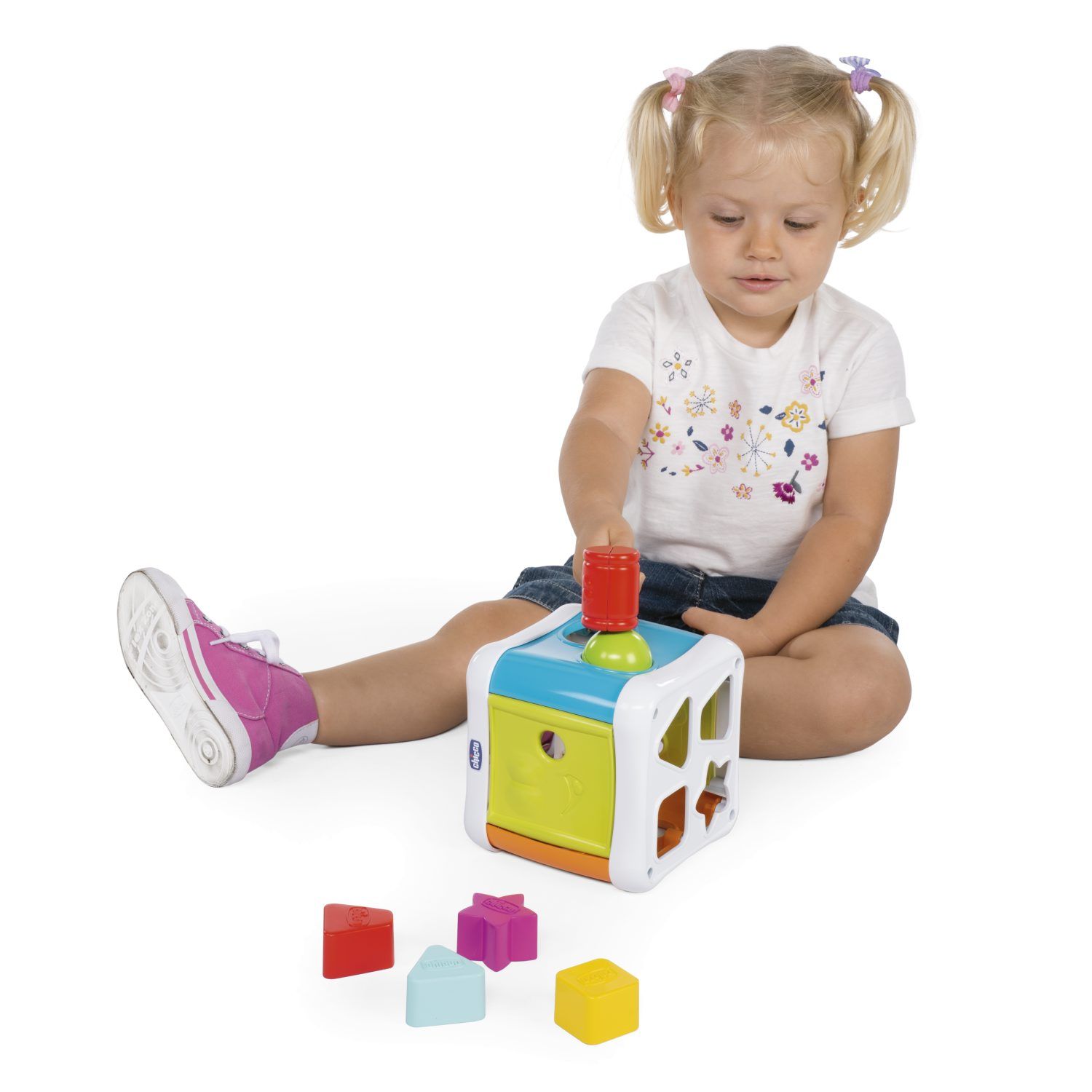 Brinquedo de Atividades Cubo Bate-Bate 2 em 1