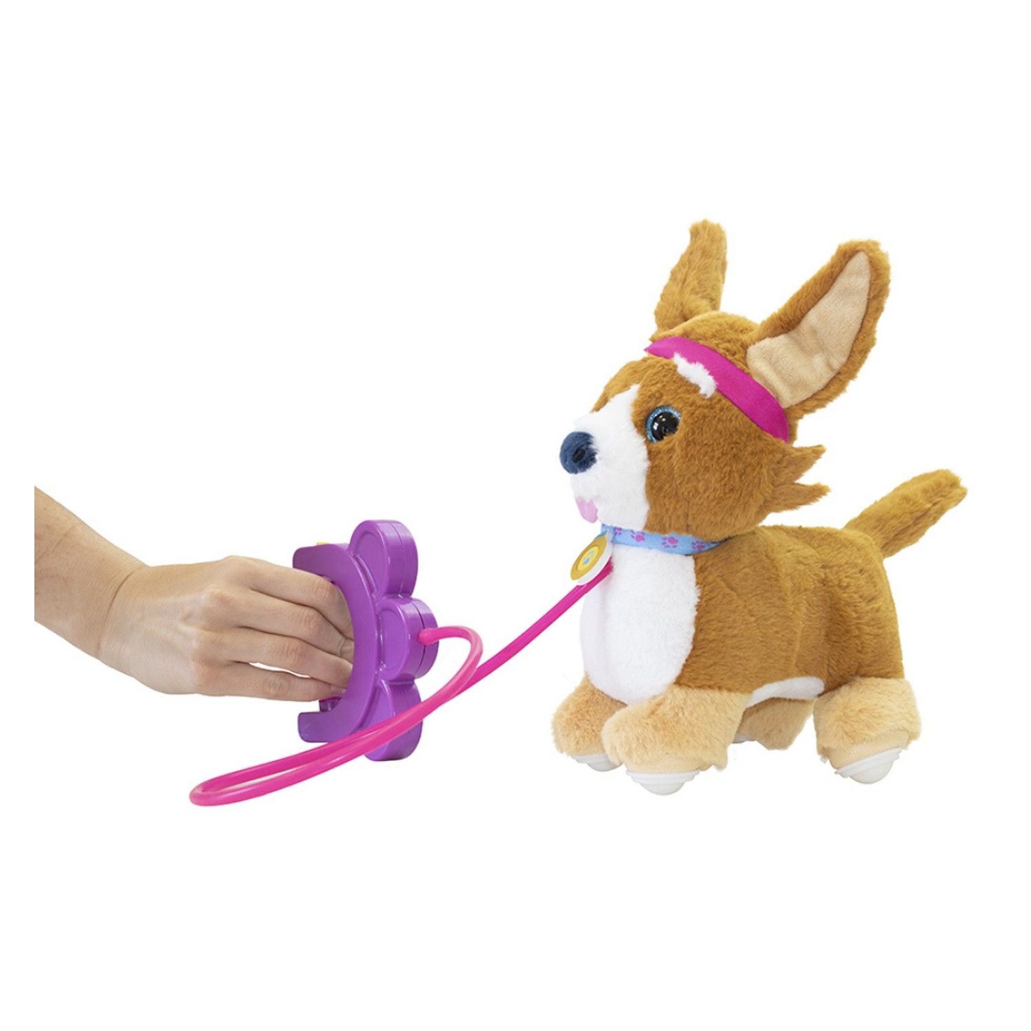 Cachorrinho Corgi de Pelúcia Interativa Walking Petz