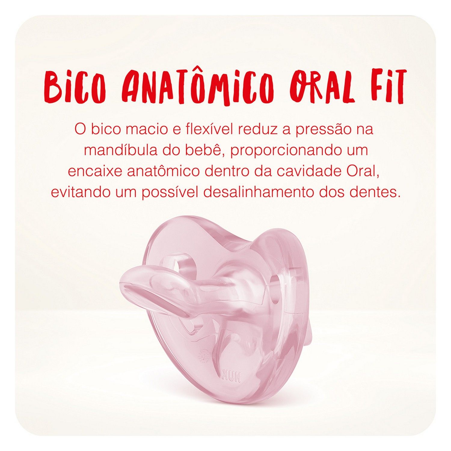 Chupeta Silicone Sensitive 0 a 6 Meses Rosa