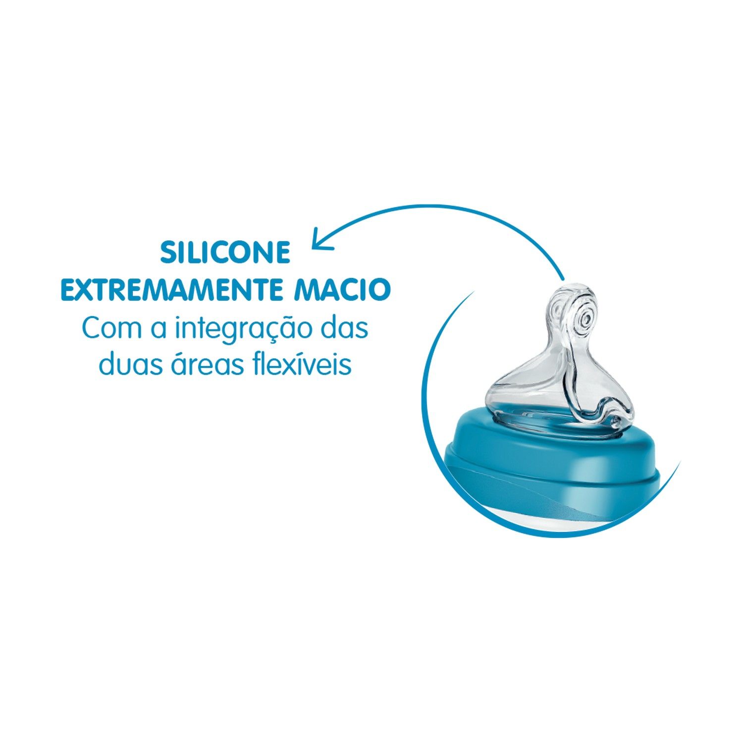 Bico Anticólica para Mamadeira Design Smart Fluxo Rápido