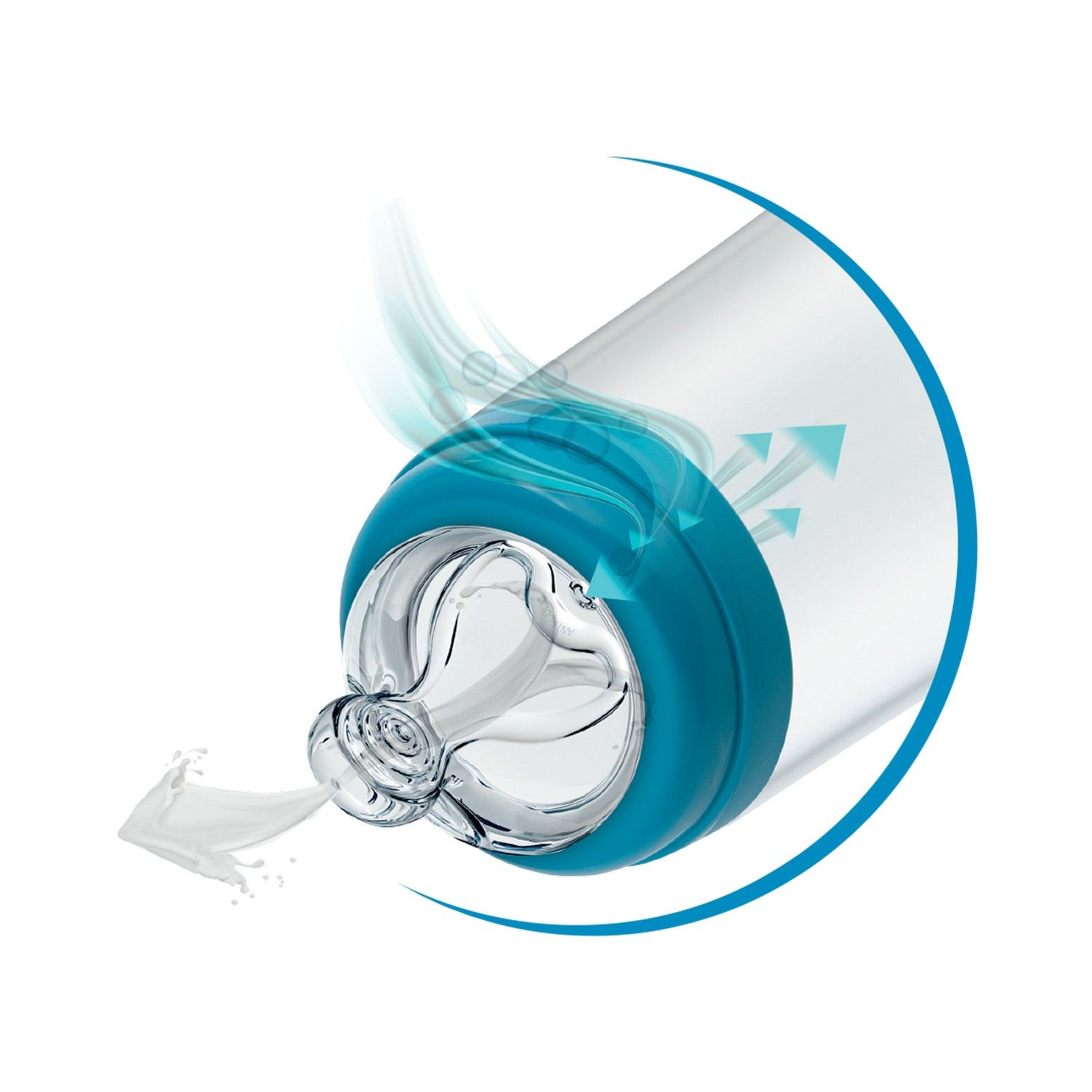 Bico Anticólica para Mamadeira Design Smart Fluxo Rápido