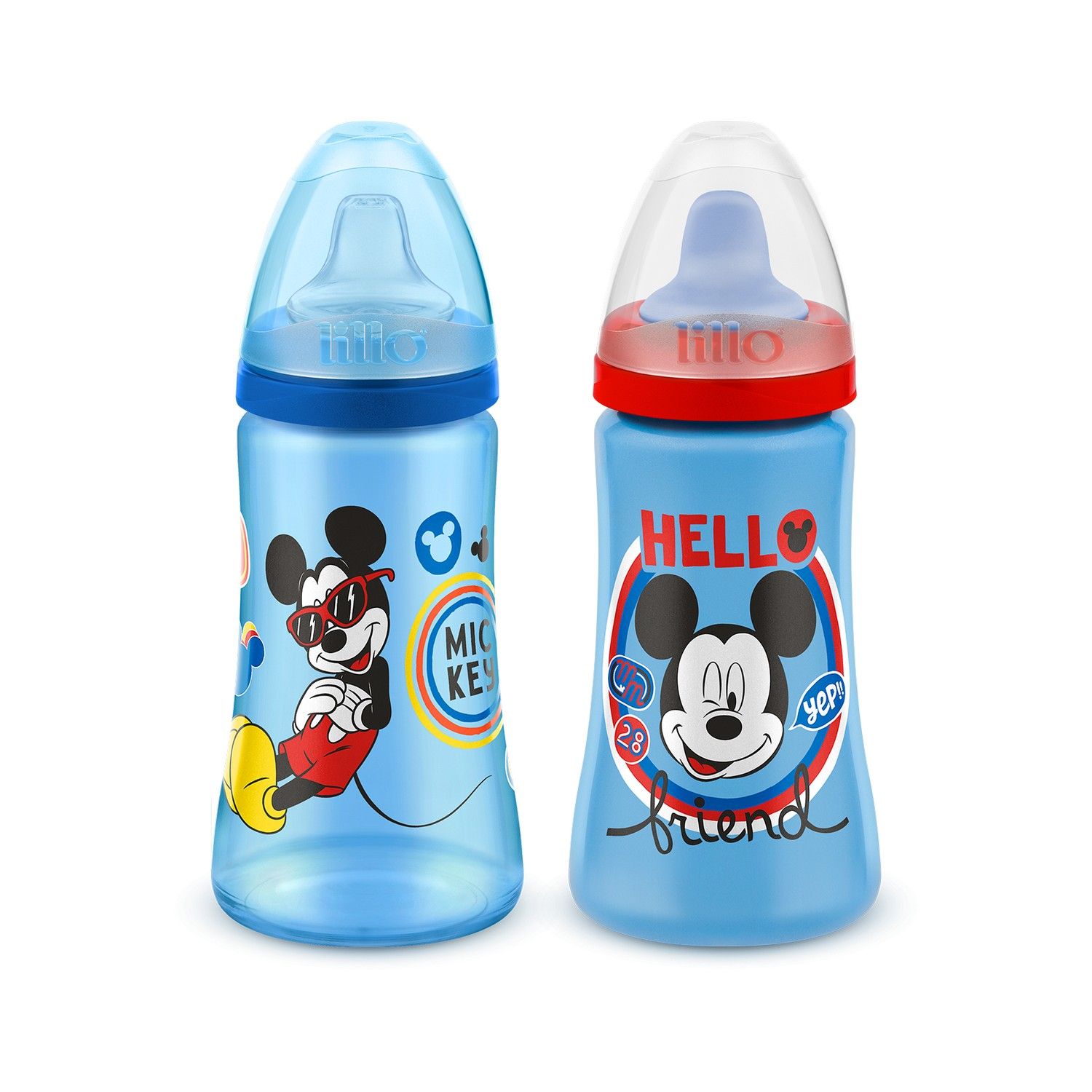 Kit Copos Mickey Mouse Azul 300ml