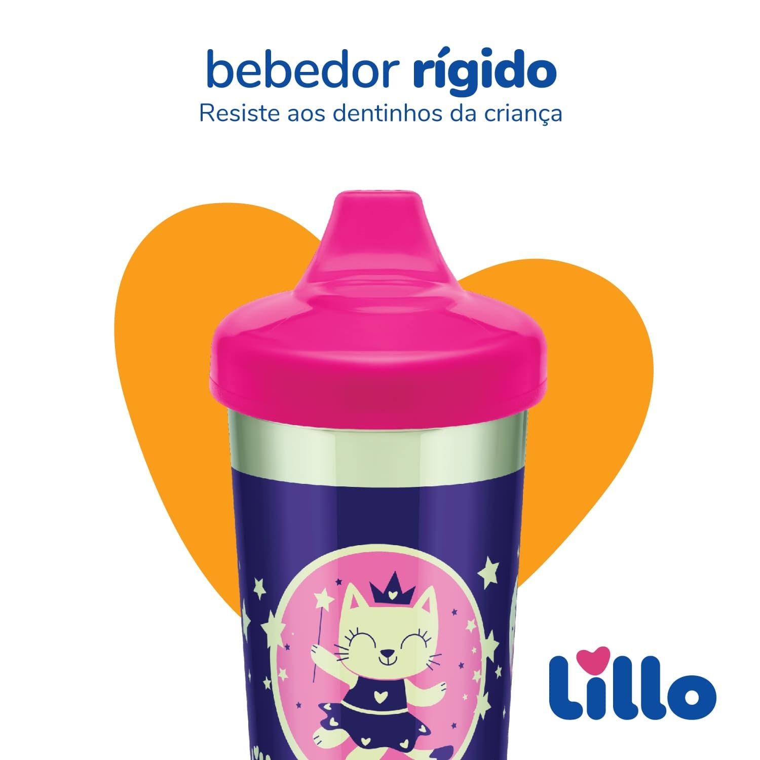 Copo Glow Max Antivazamento Azul 320ml