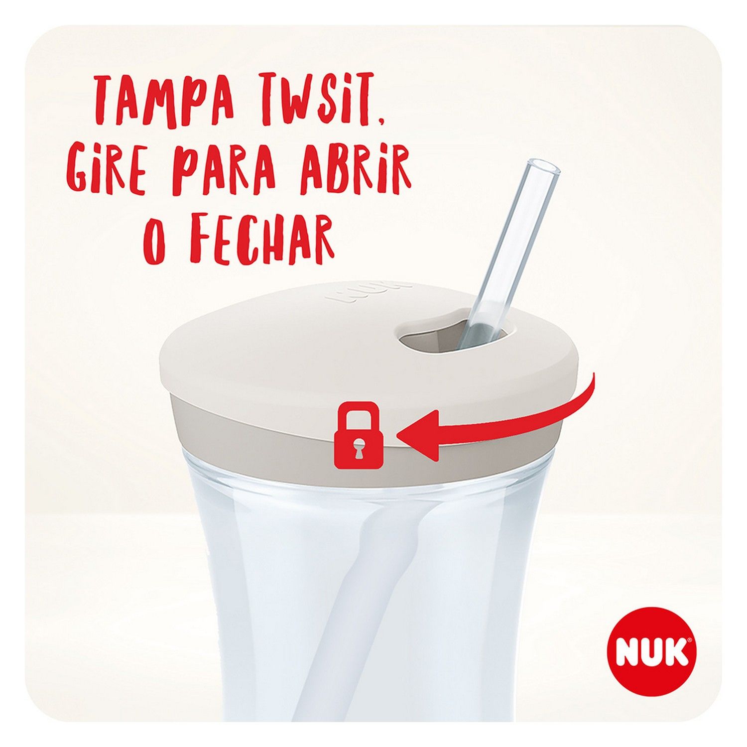 Copo Action Evolution com Canudo 230ml Rosa