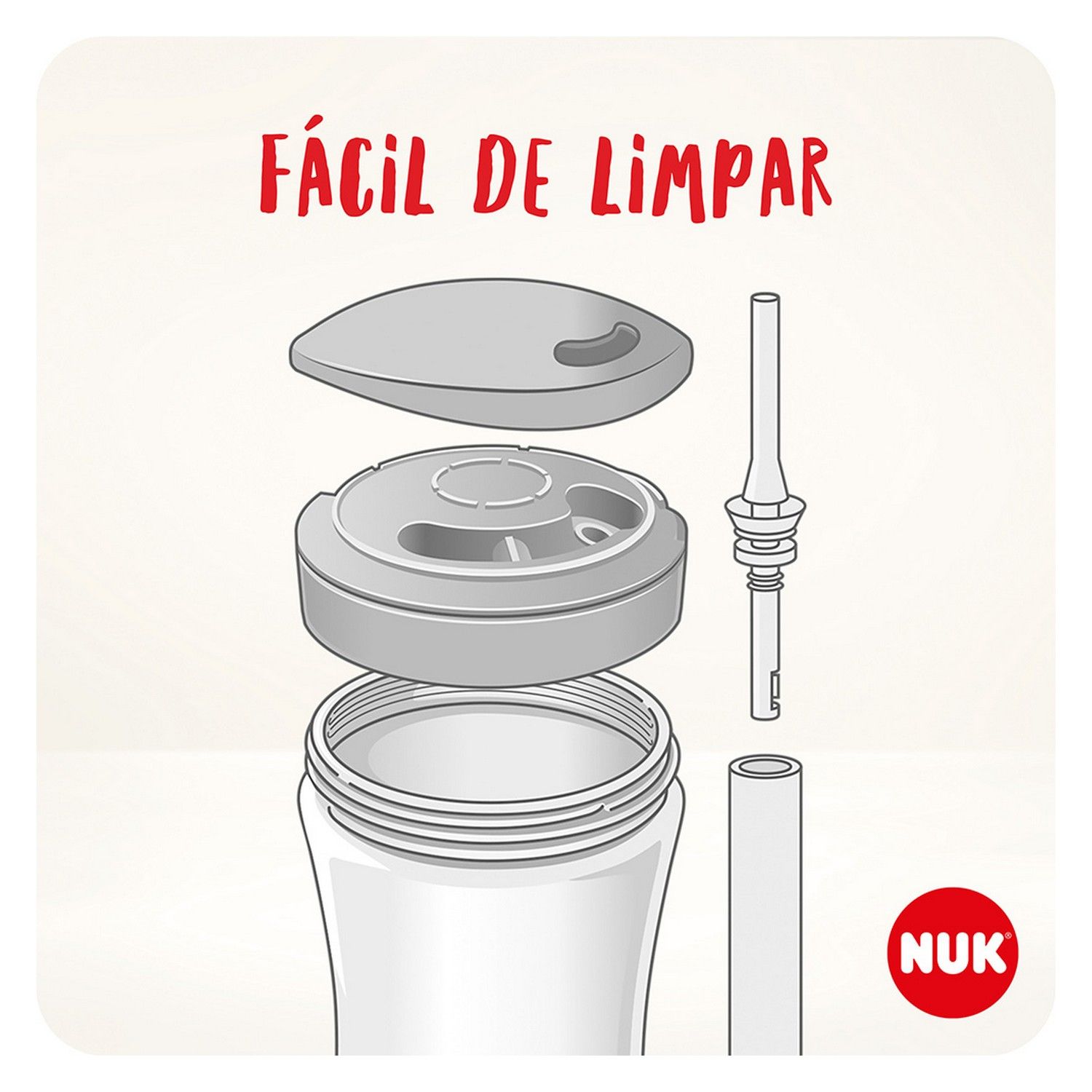 Copo Action Evolution com Canudo 230ml Rosa