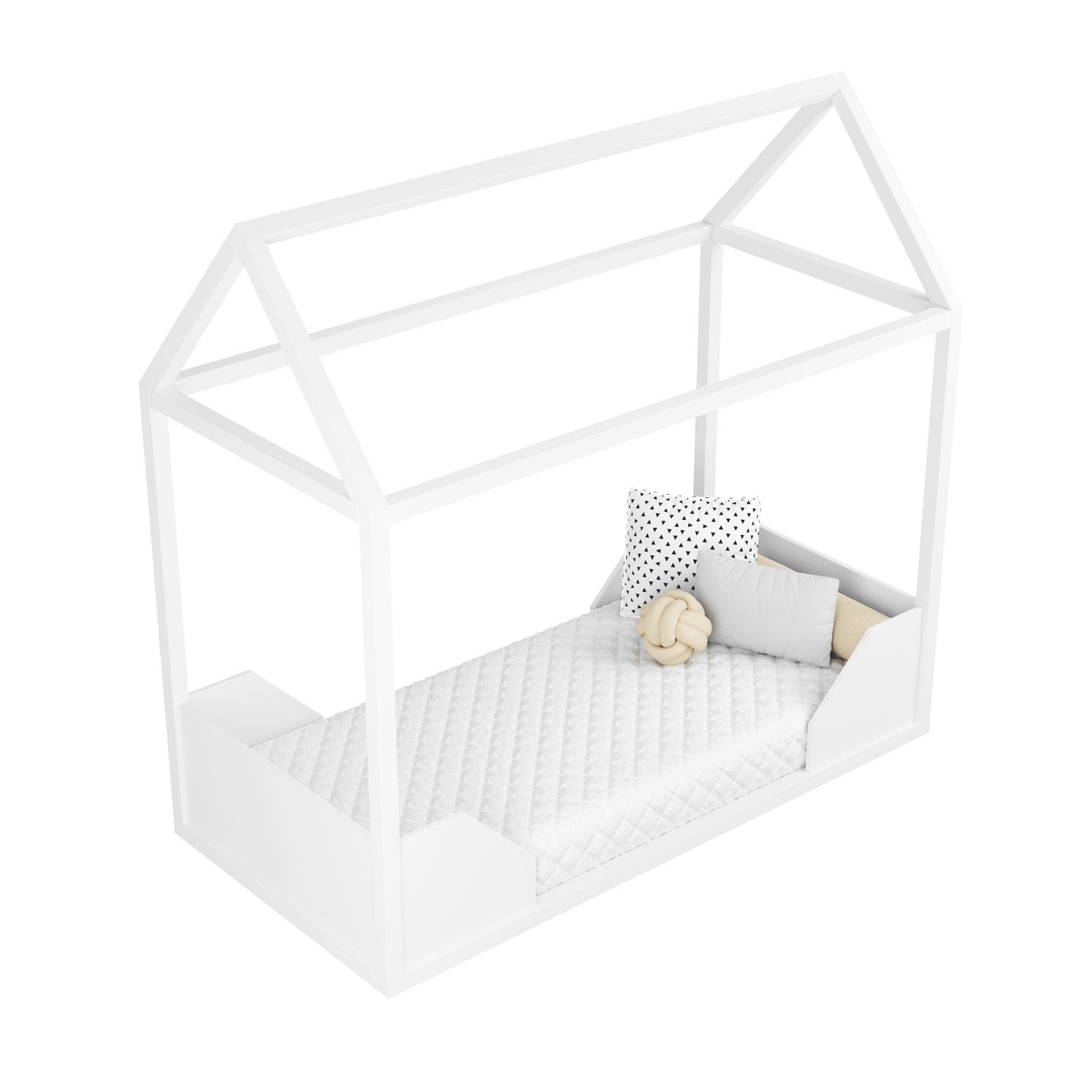 Mini Cama Casinha Montessoriana Branco Portugal