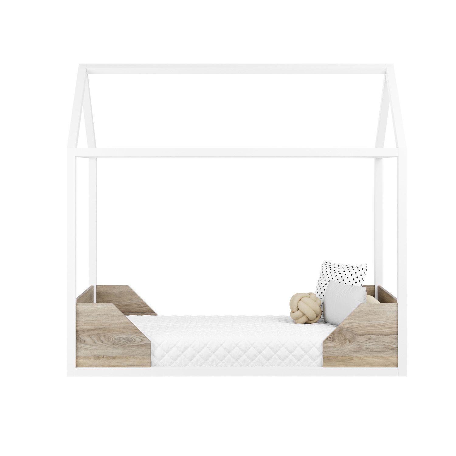 Mini Cama Casinha Montessoriana Branco Portugal - imagem 5