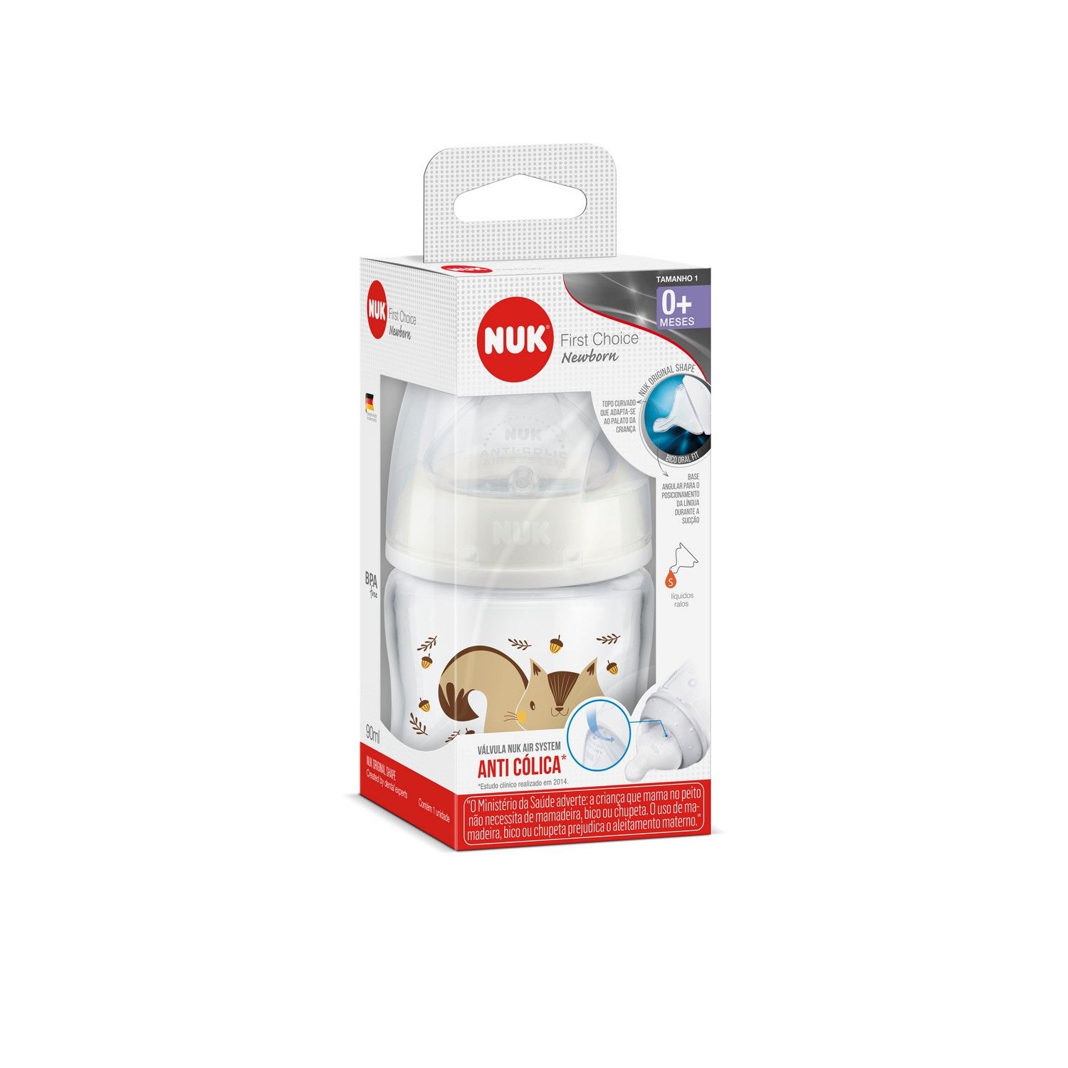 Mamadeira First Choice Recém Nascido 90ml