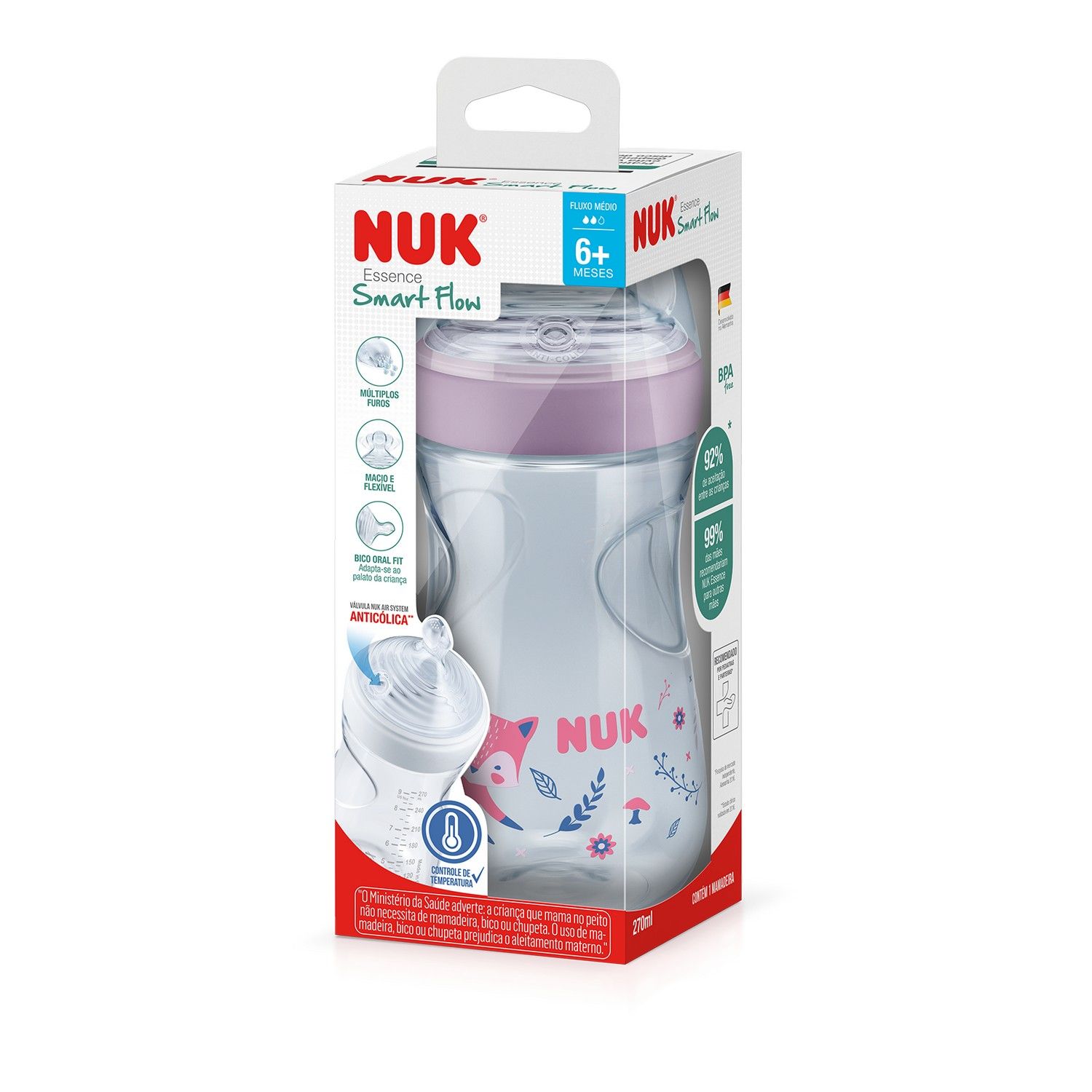 Mamadeira Anticólica Essence Azul 270ml