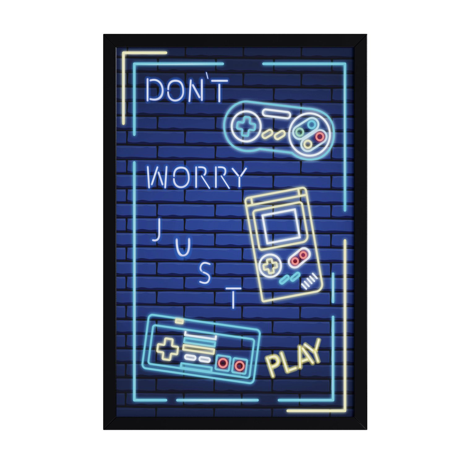Quadro Gamer Don’t Worry Just Play 60cm
