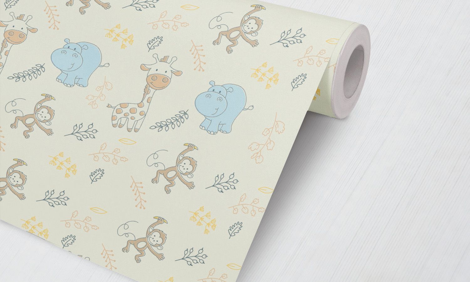 Papel de Parede Selva Baby Colorido 3M