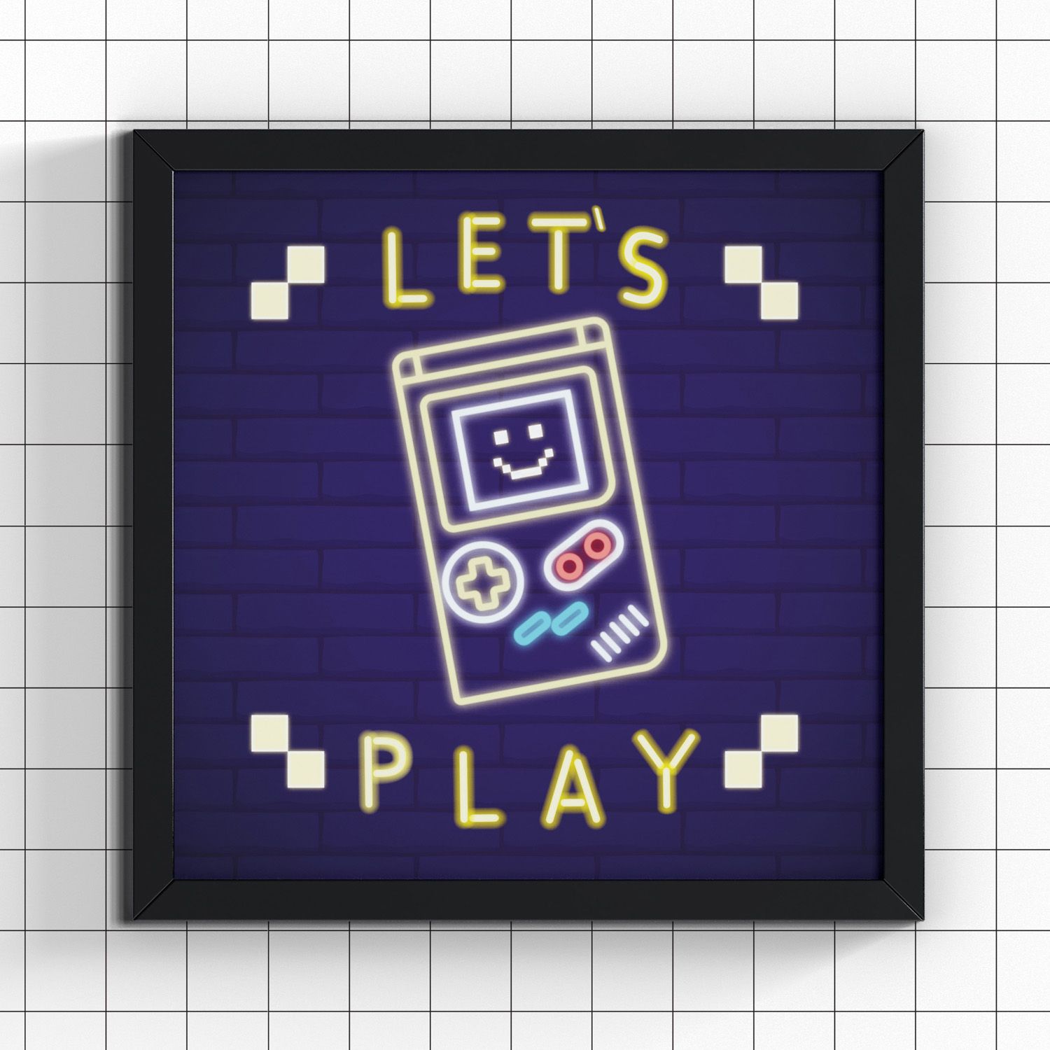 Quadro Gamer Let’s Play 38cm