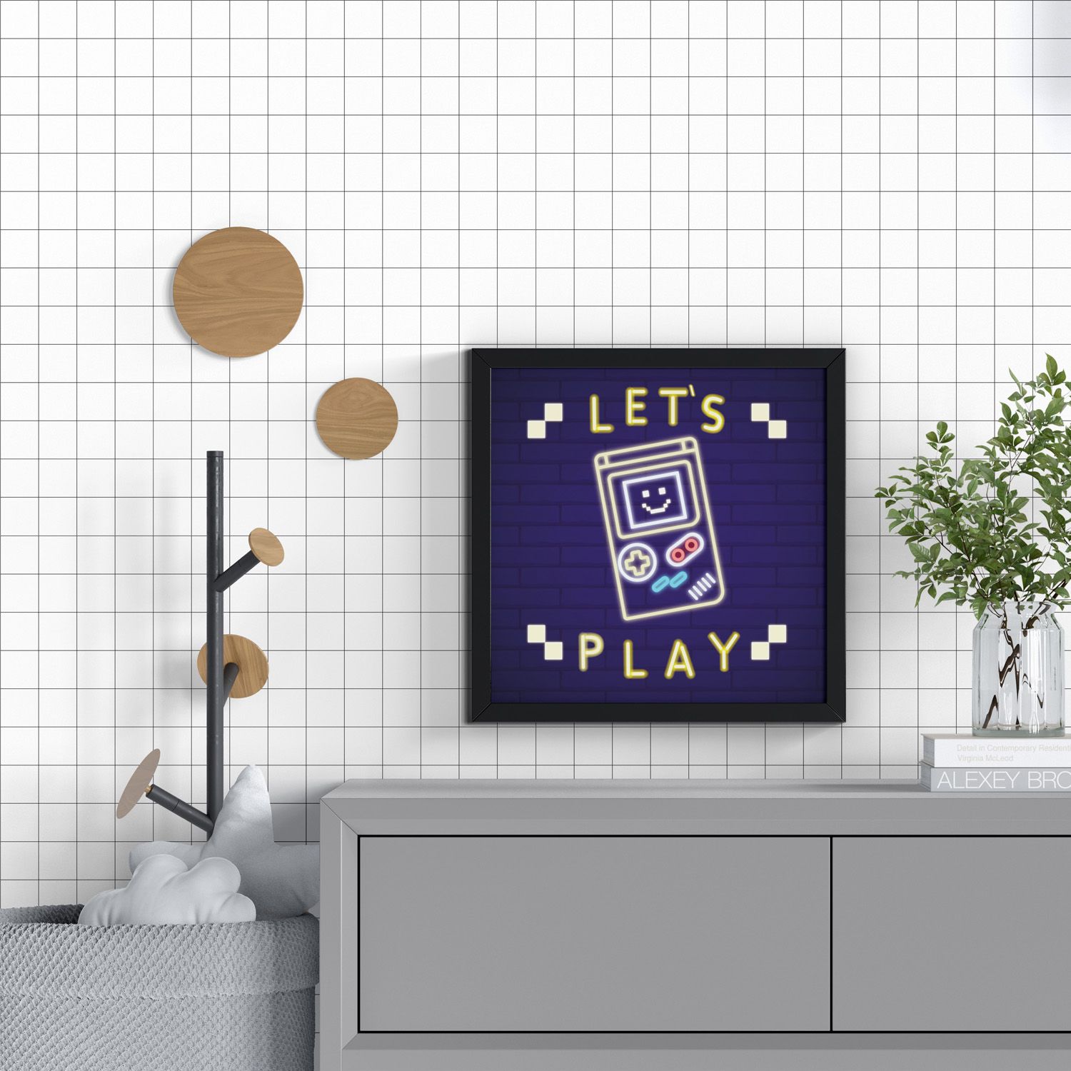 Quadro Gamer Let’s Play 38cm