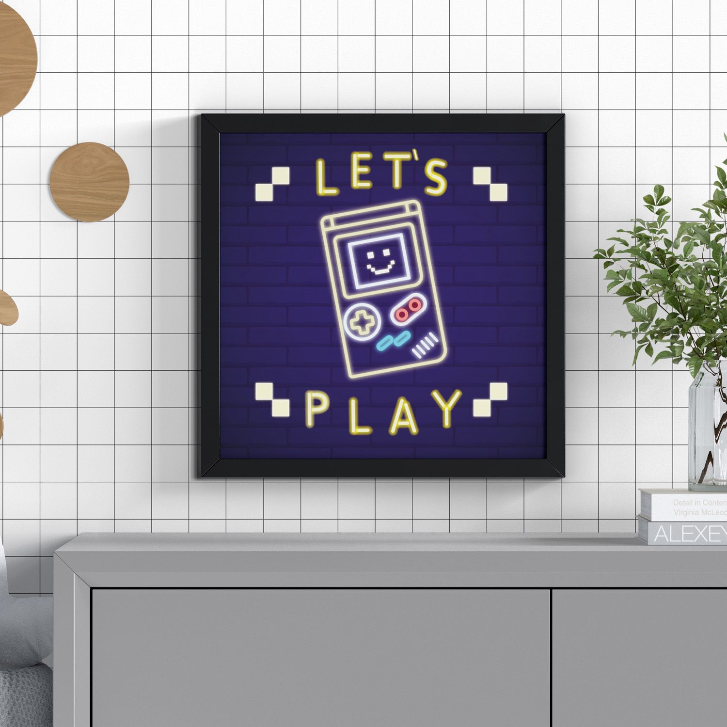 Quadro Gamer Let’s Play 38cm