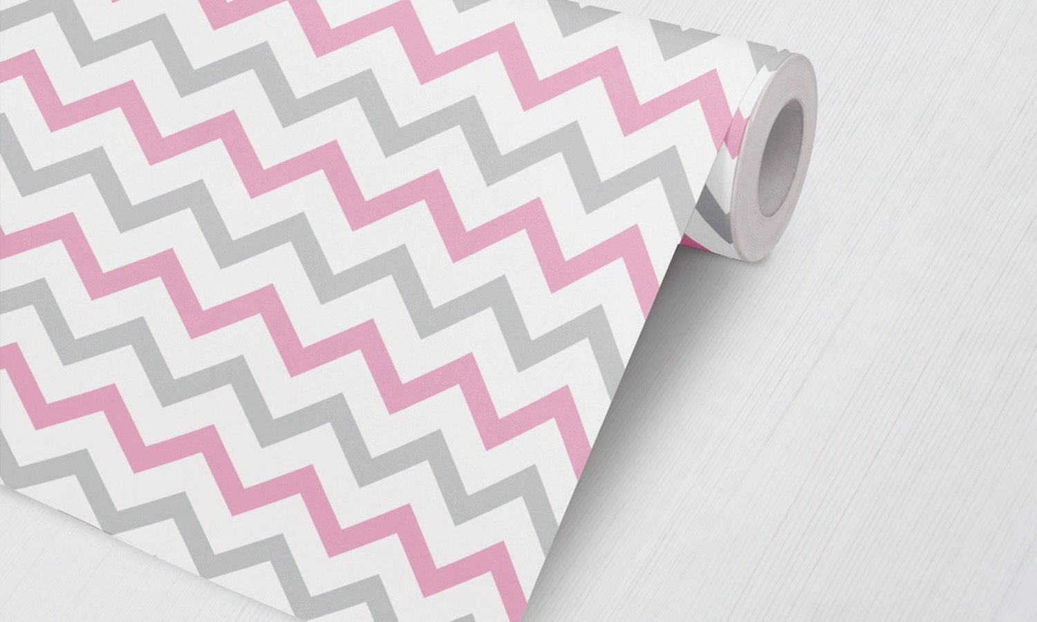 Papel de Parede Chevron Amarelo e Verde 3M