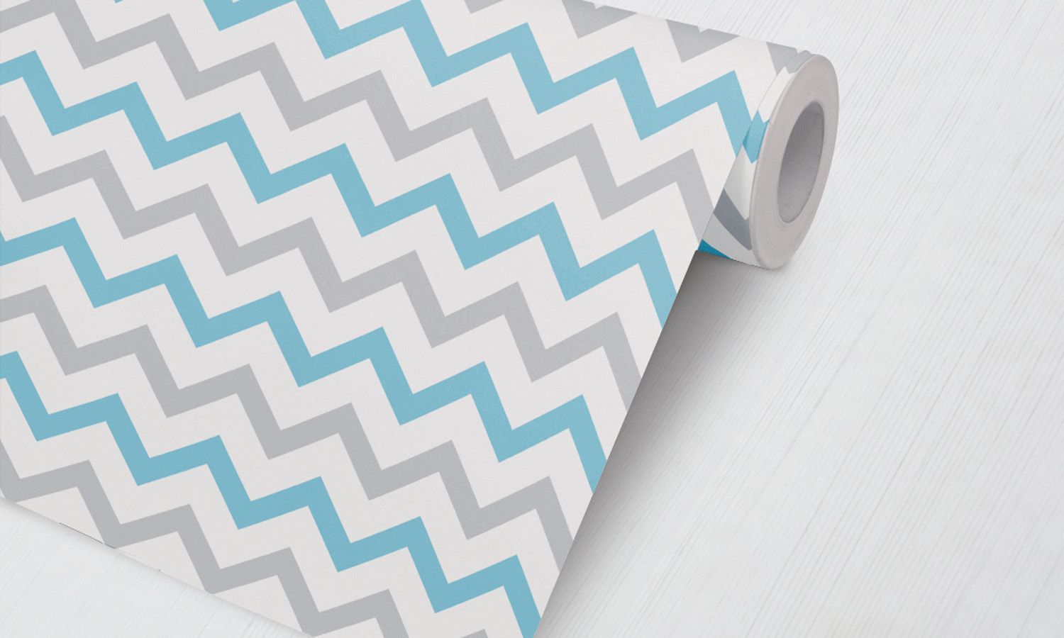 Papel de Parede Chevron Amarelo e Verde 3M