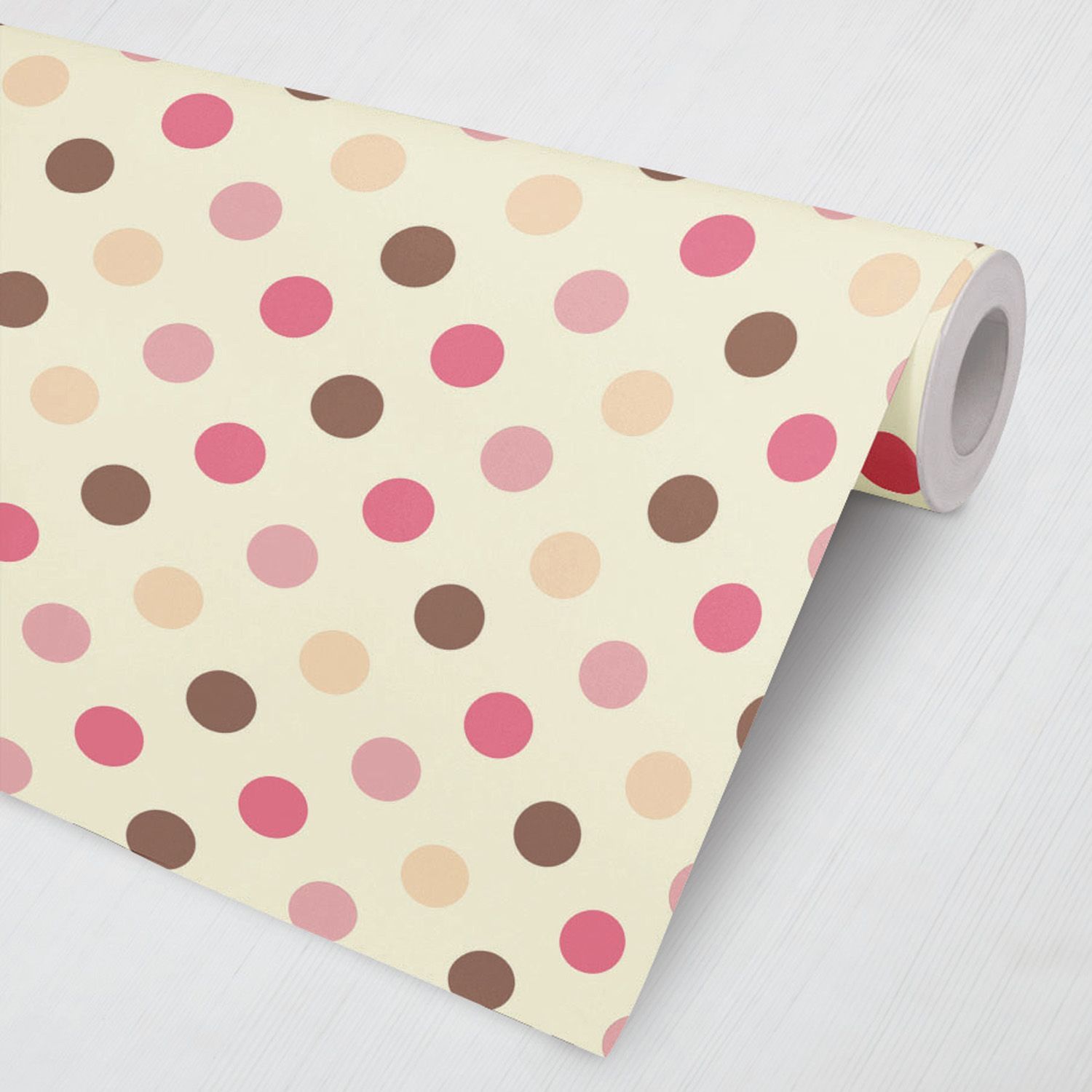 Papel de Parede Poá Rosa, Pink, Vinho e Laranja 3M