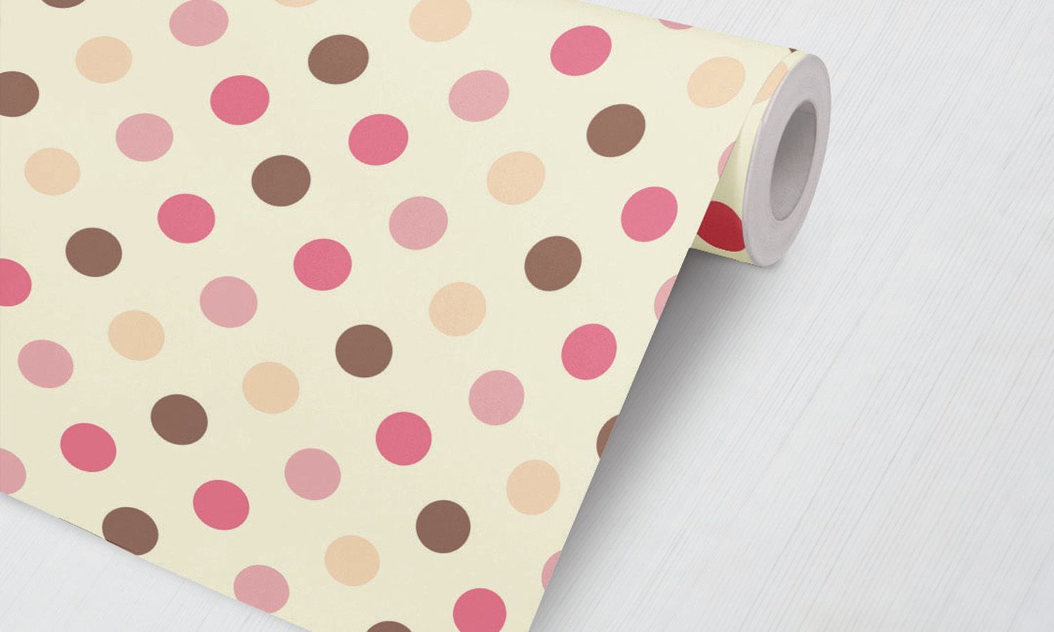 Papel de Parede Poá Rosa, Pink, Vinho e Laranja 3M