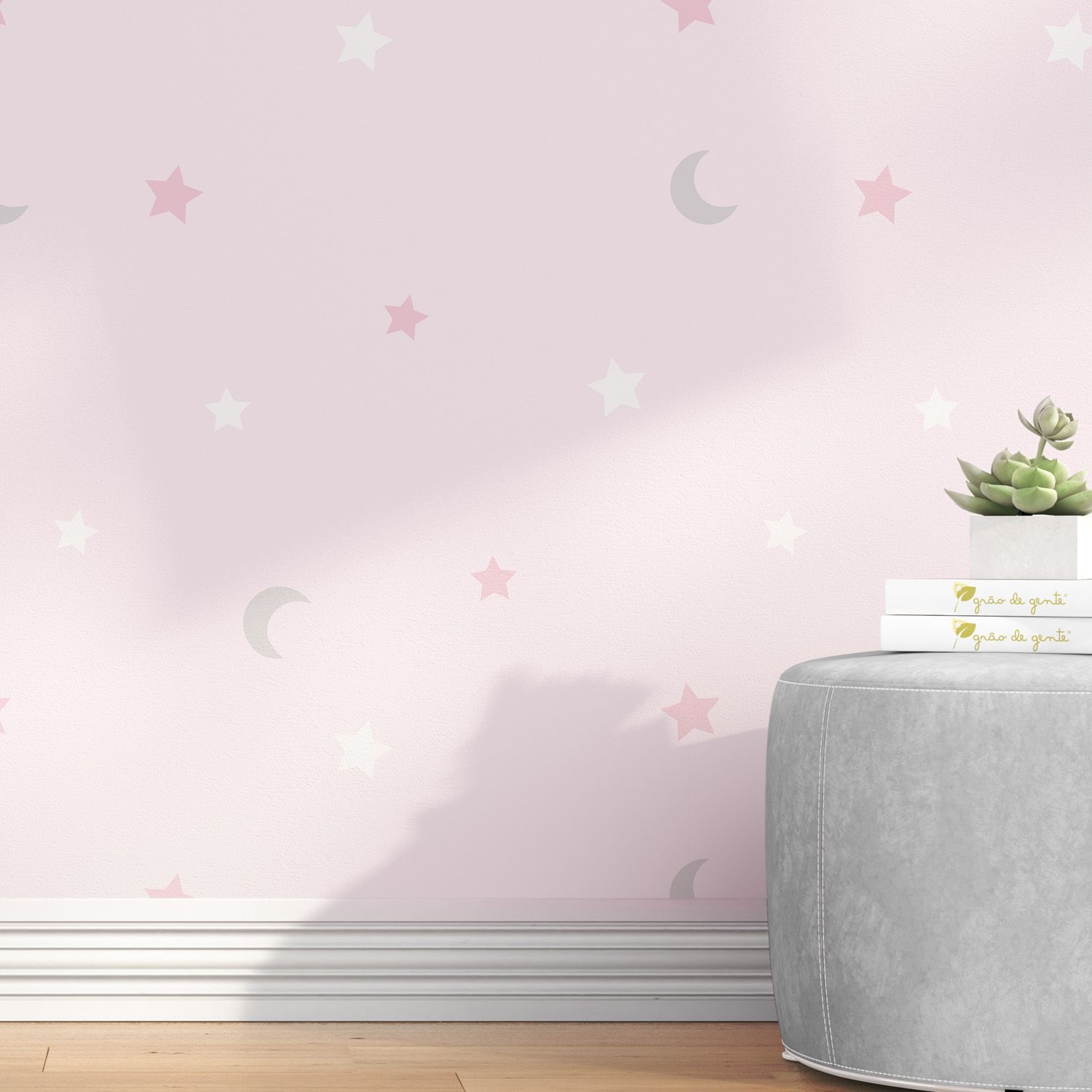 Papel de Parede Lua e Estrelas 3m