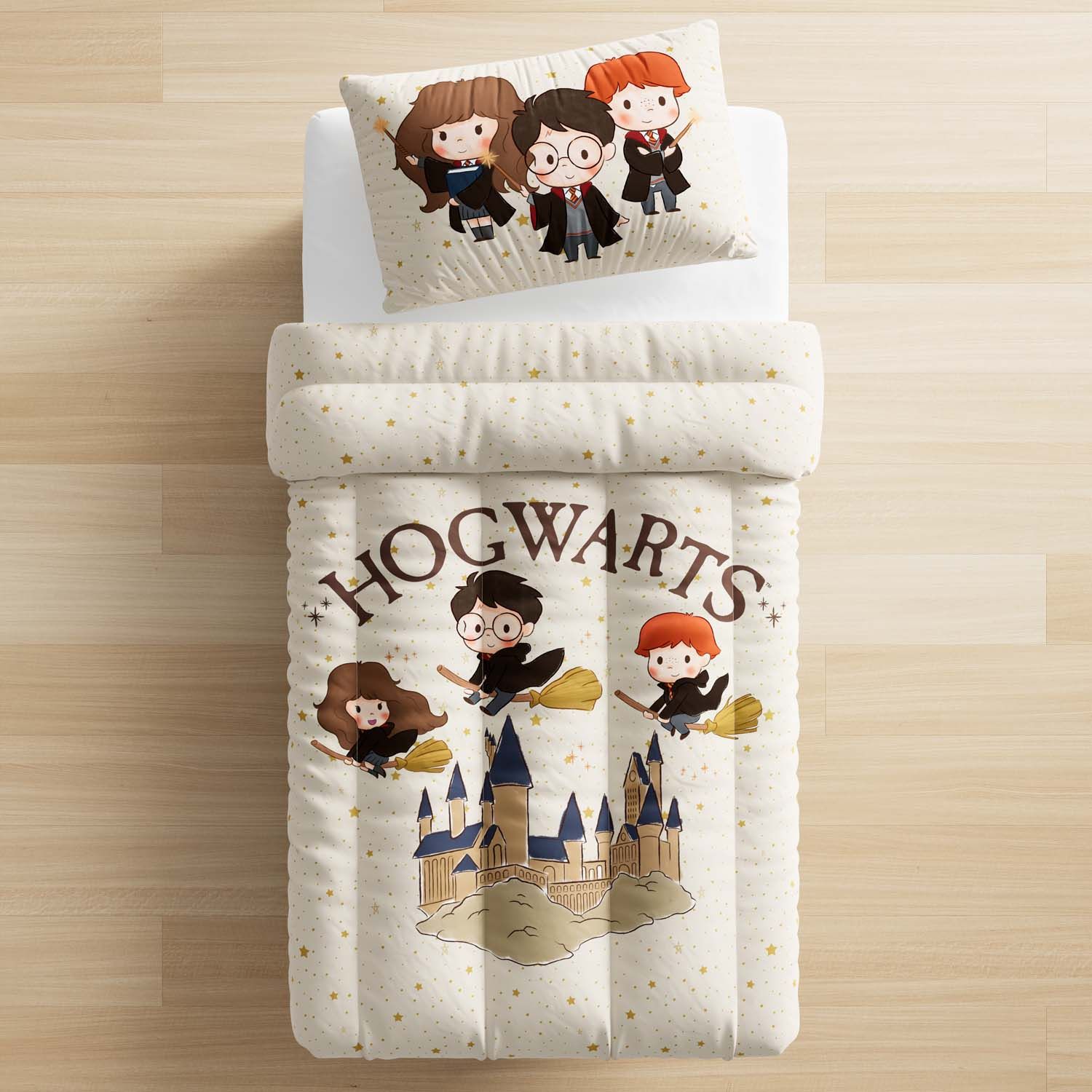 Edredom Infantil Solteiro Harry Potter Hogwarts