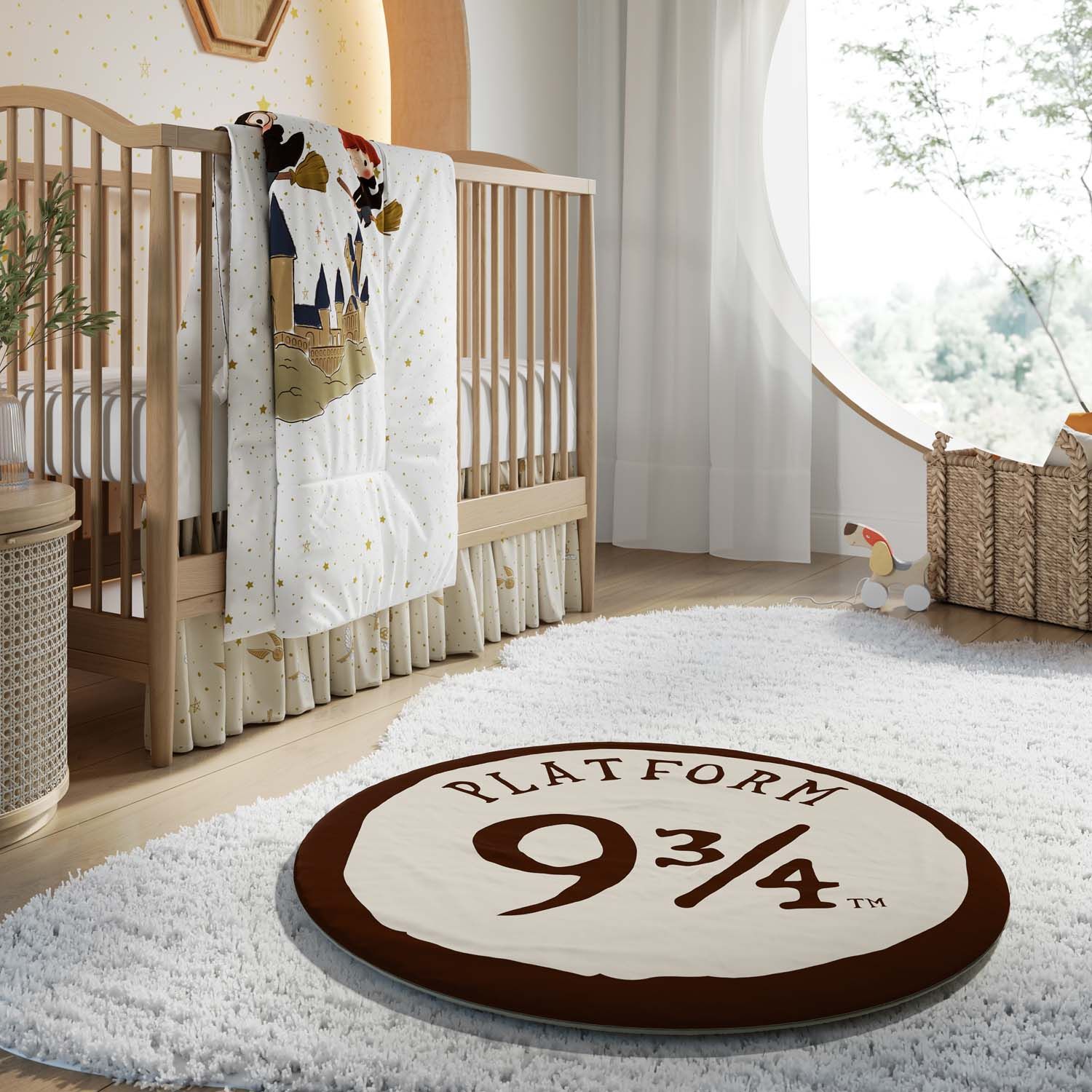 Tapete Redondo Harry Potter Plataforma 9 ¾ 90cm