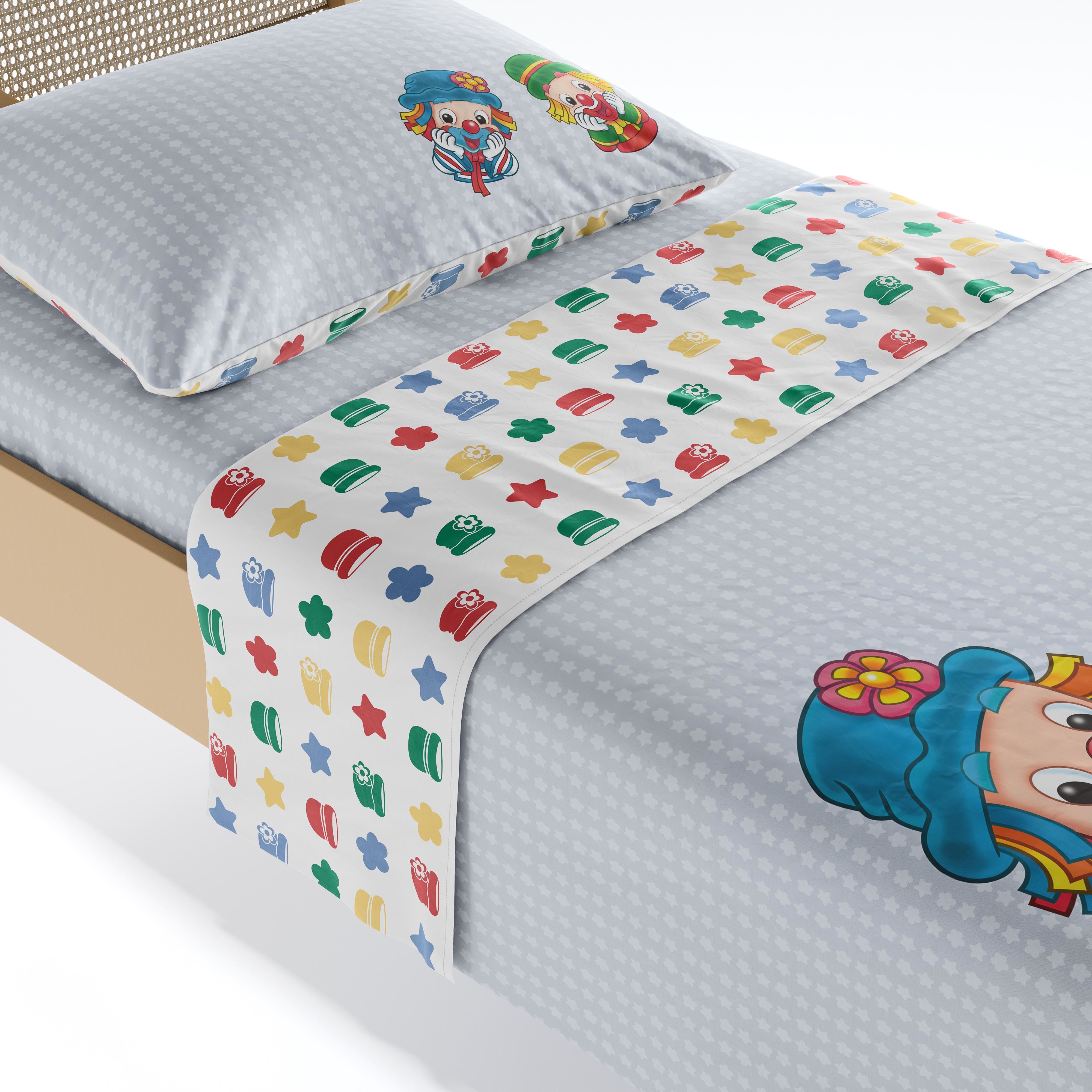 Jogo de Lençol Infantil Solteiro Patati Patatá