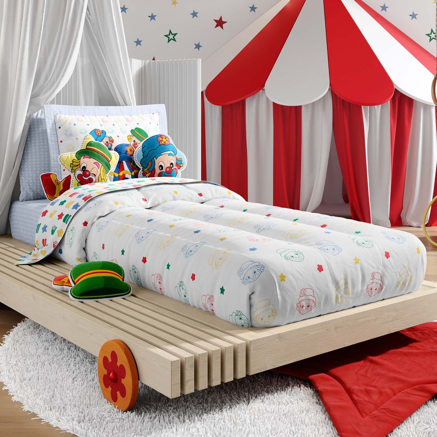 Jogo de Lençol Infantil Solteiro Patati Patatá