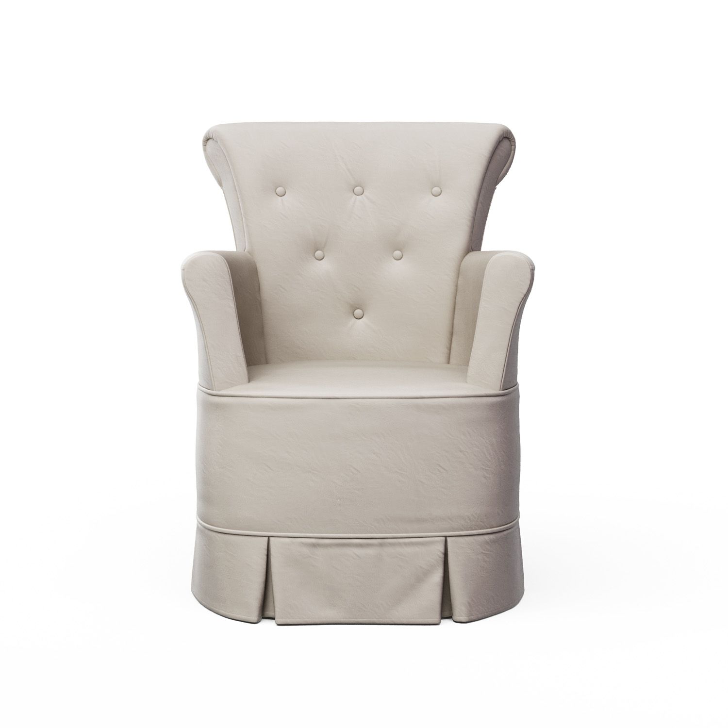 Poltrona Amamentação Bárbara Balanço Creme + Puff