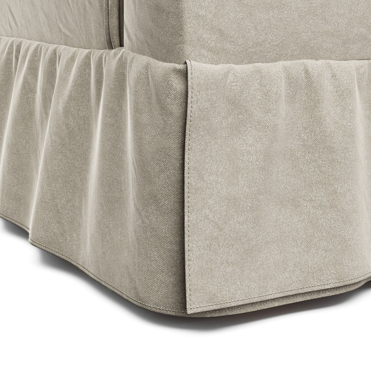 Poltrona Amamentação Eloisa Balanço Areia + Puff