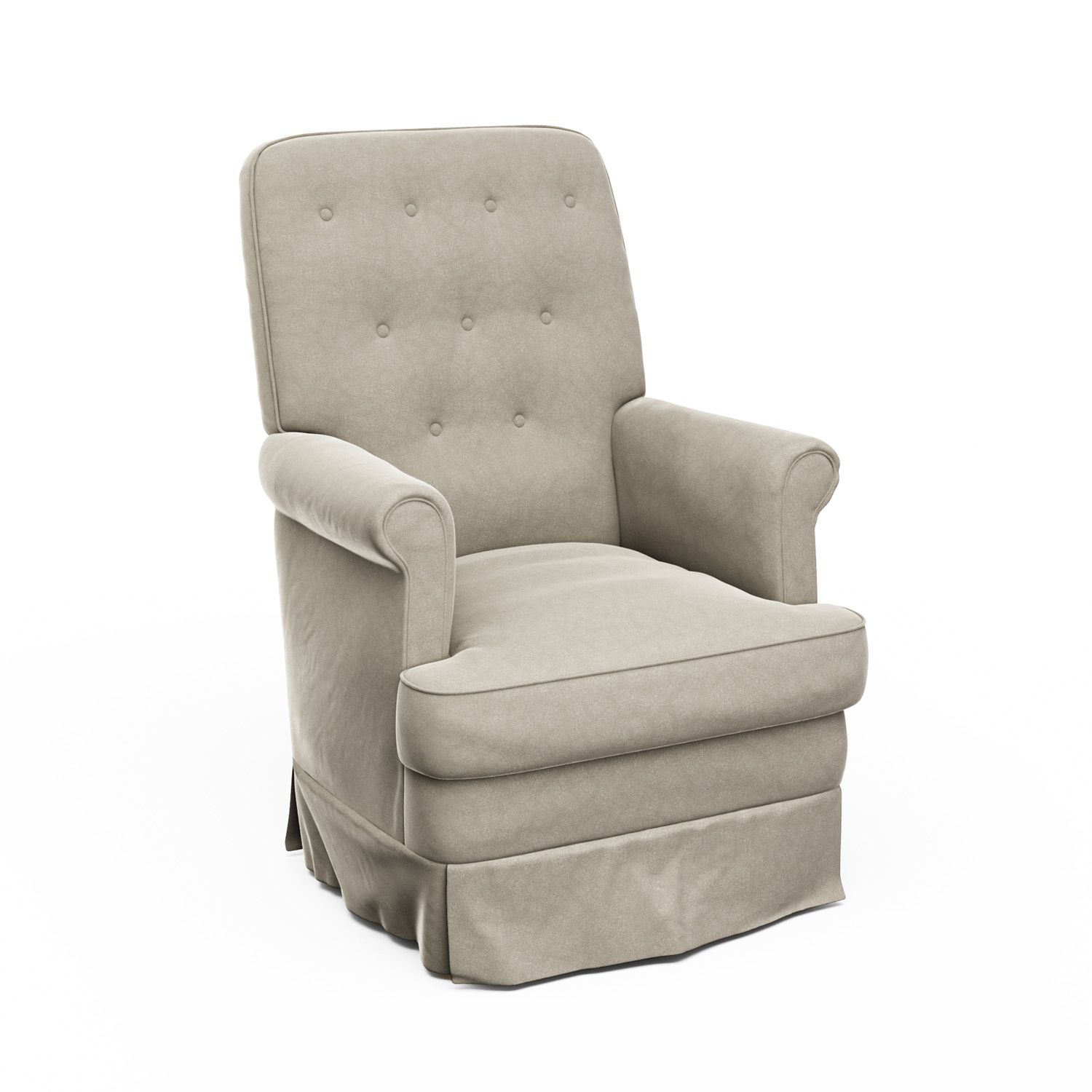 Poltrona Amamentação Laura Balanço Areia + Puff