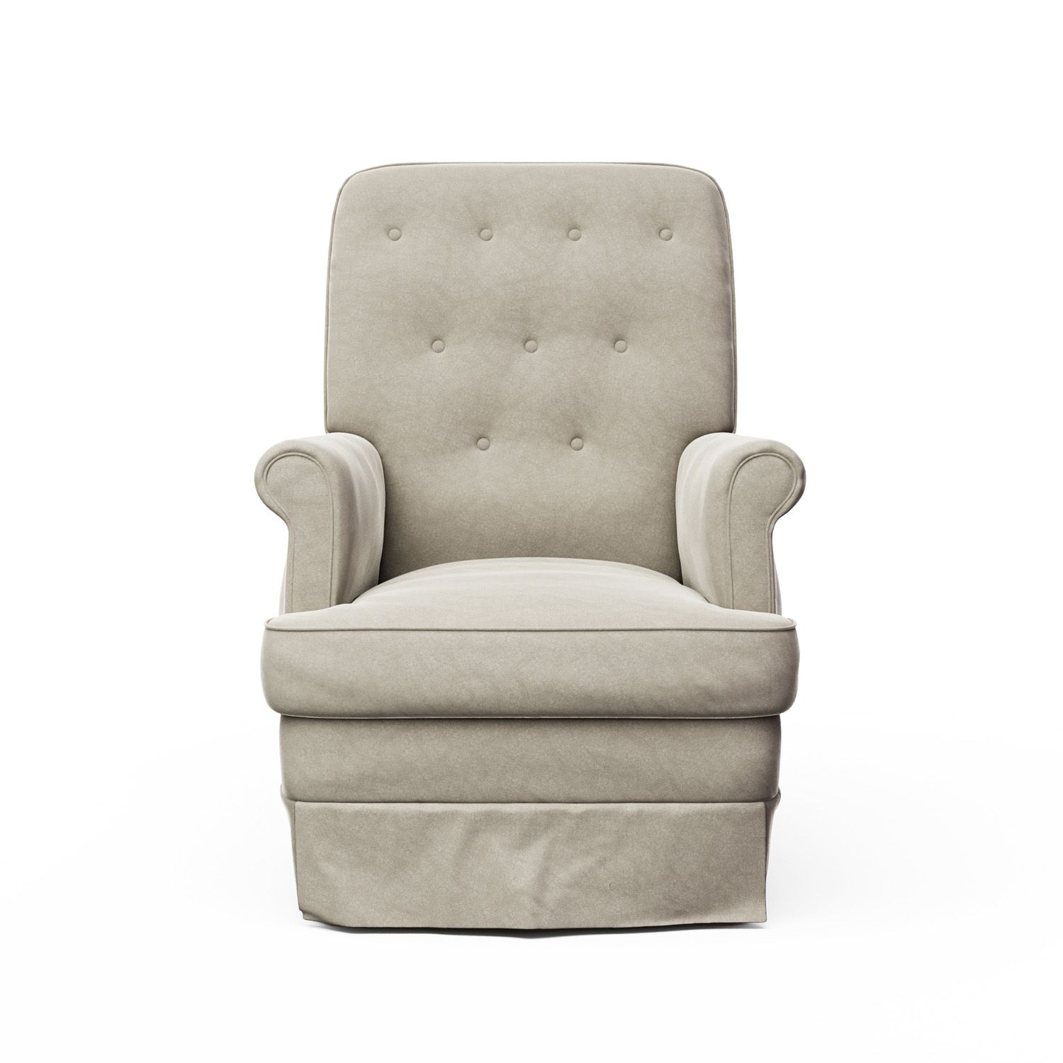 Poltrona Amamentação Laura Balanço Areia + Puff