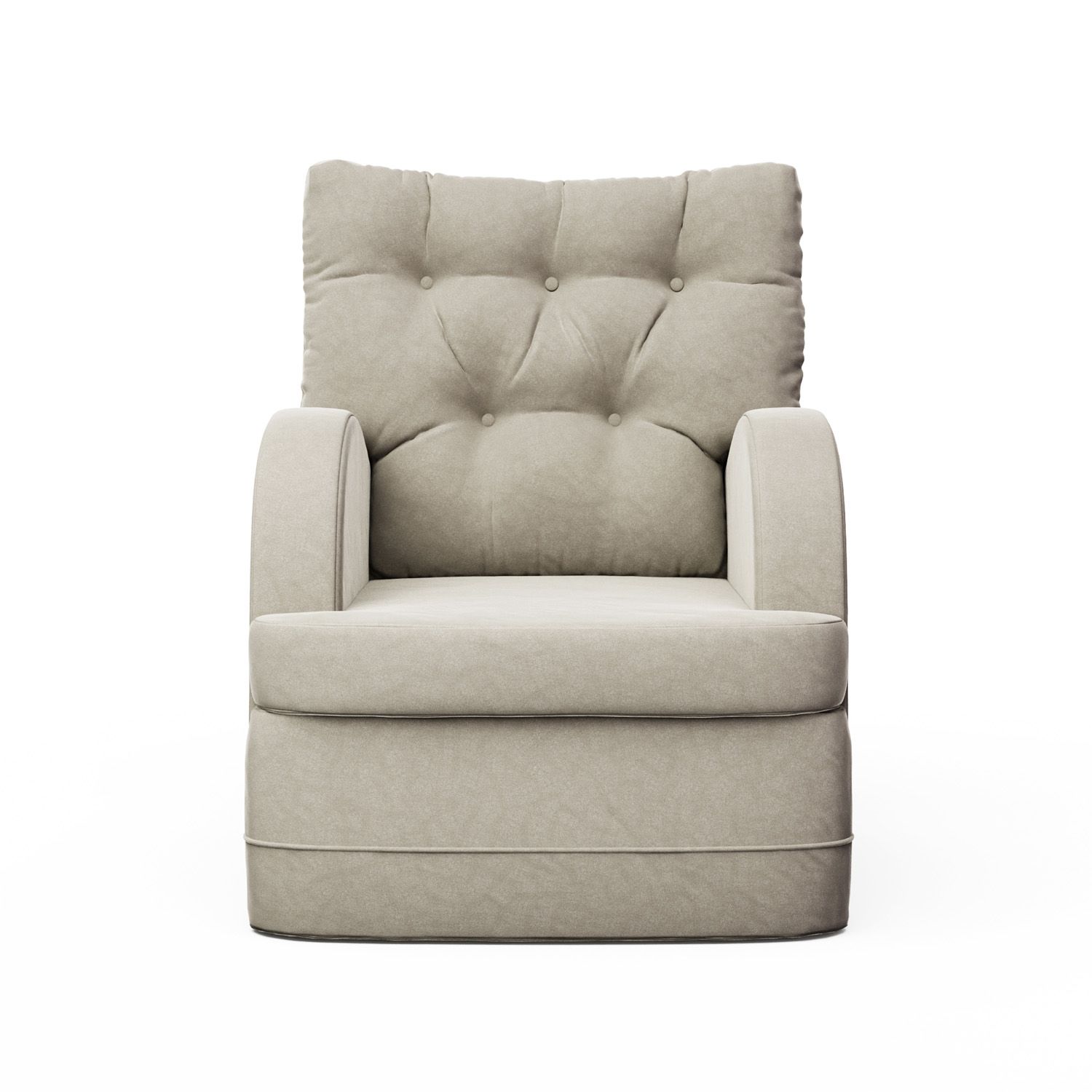 Poltrona Amamentação Ludmila Balanço Areia + Puff