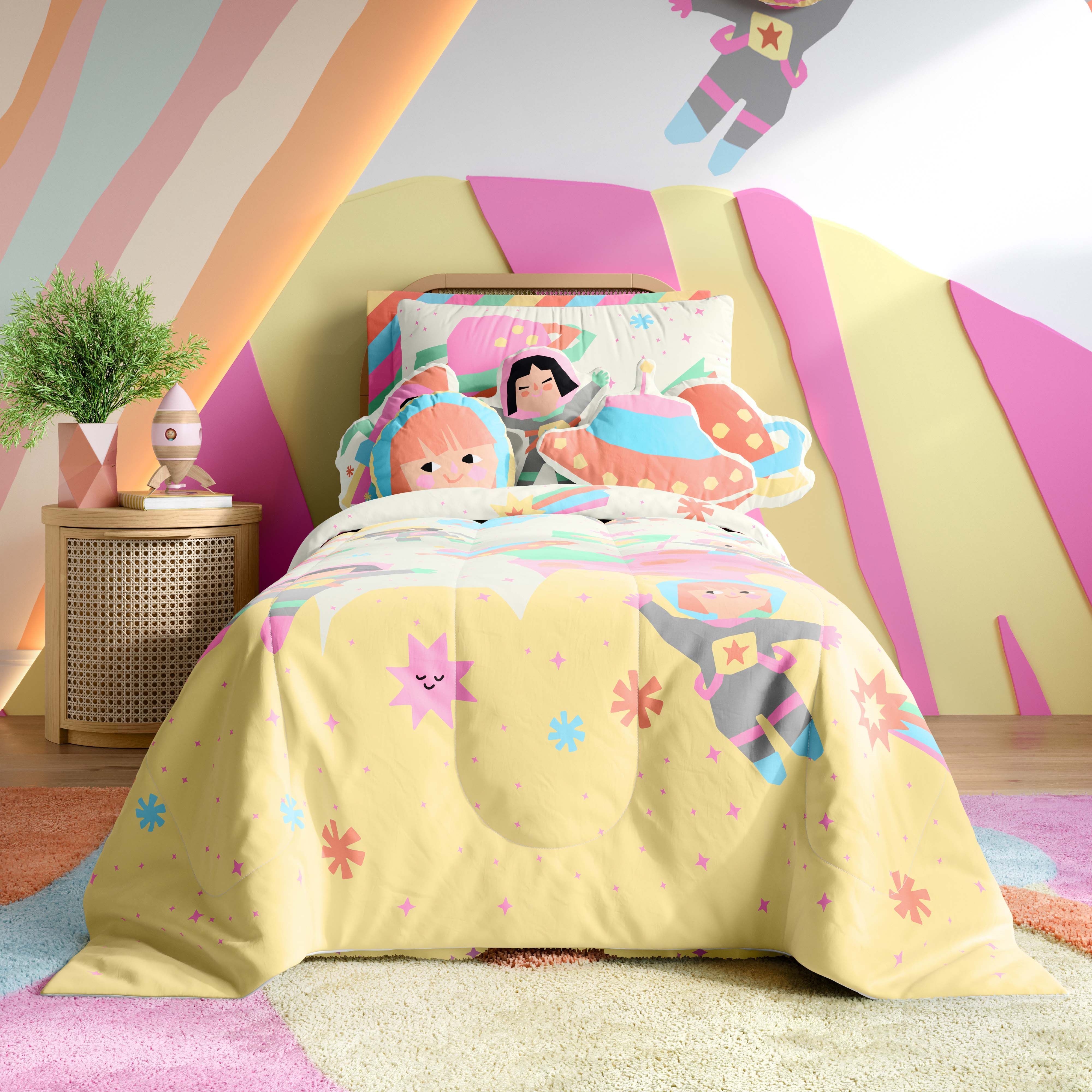 Fronha de Travesseiro Infantil Listras Neon