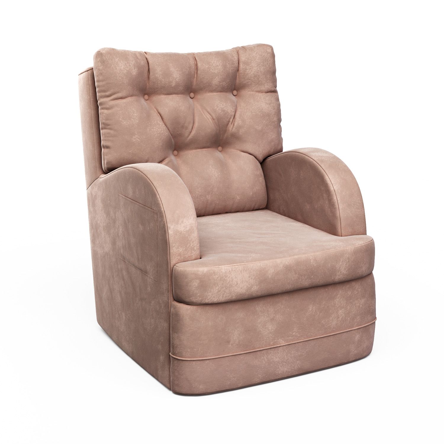 Poltrona Amamentação Ludmila Balanço Areia + Puff