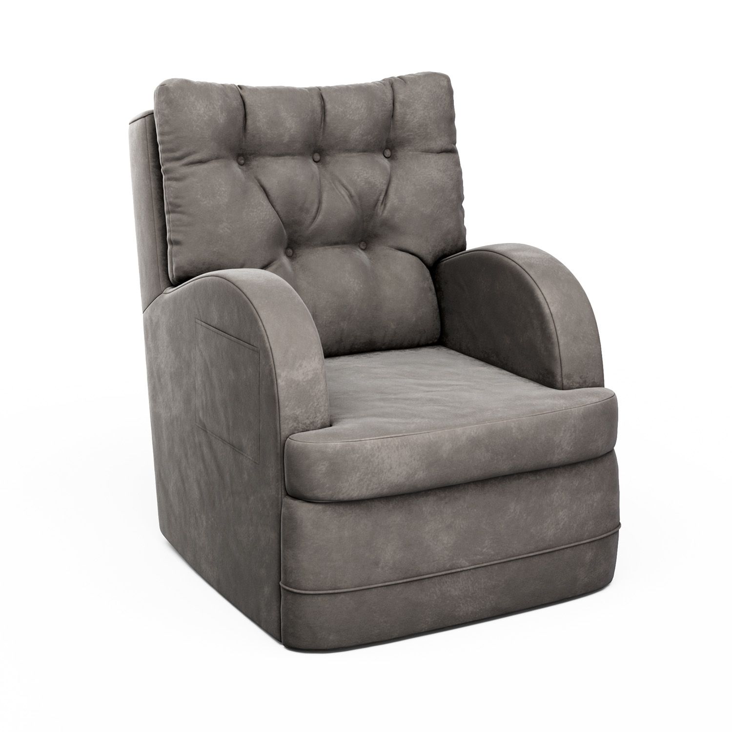 Poltrona Amamentação Ludmila Balanço Areia + Puff