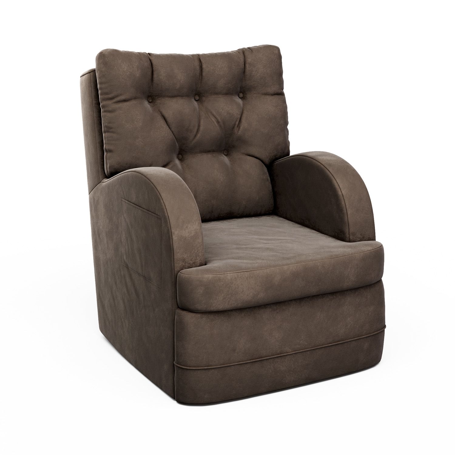 Poltrona Amamentação Ludmila Balanço Areia + Puff