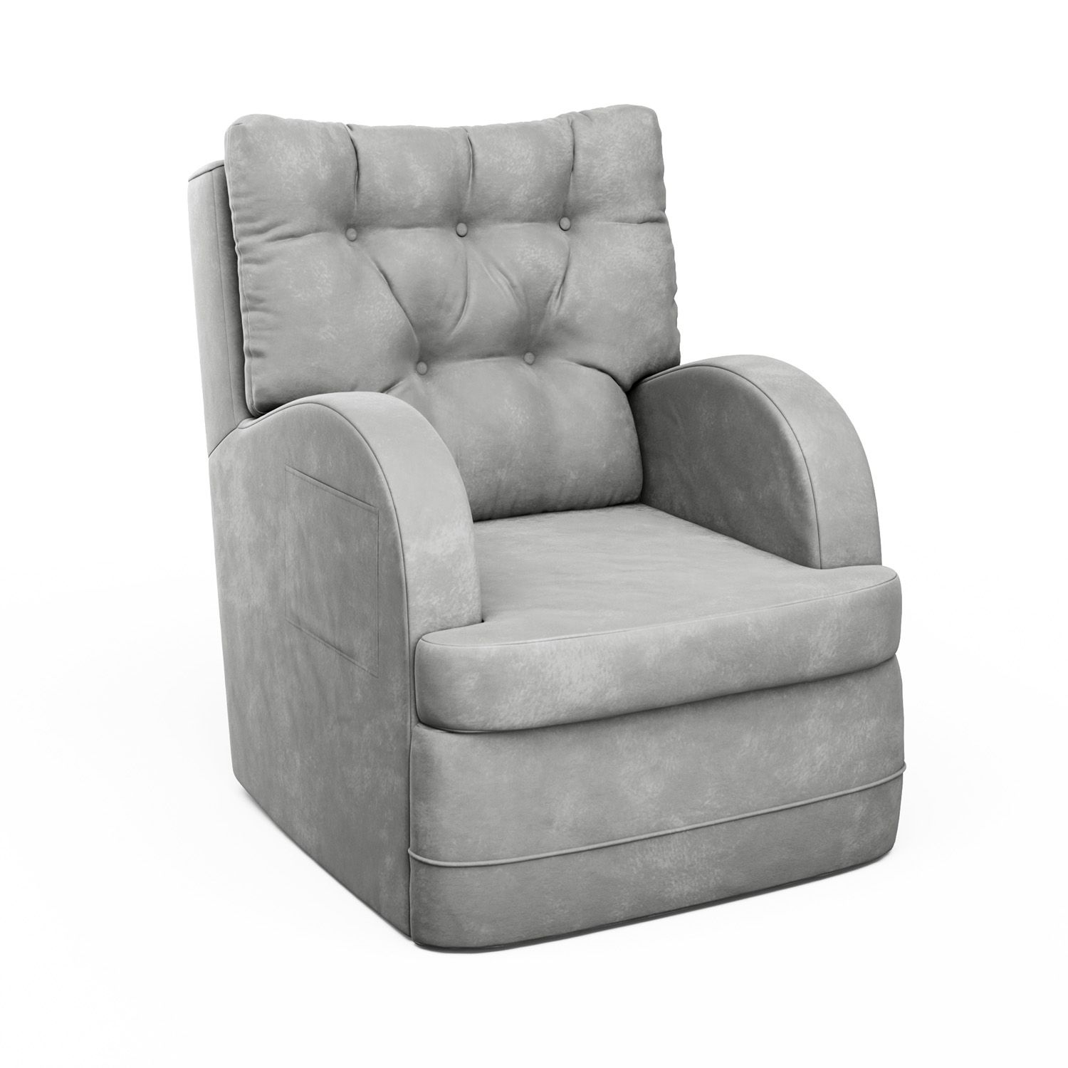 Poltrona Amamentação Ludmila Balanço Areia + Puff