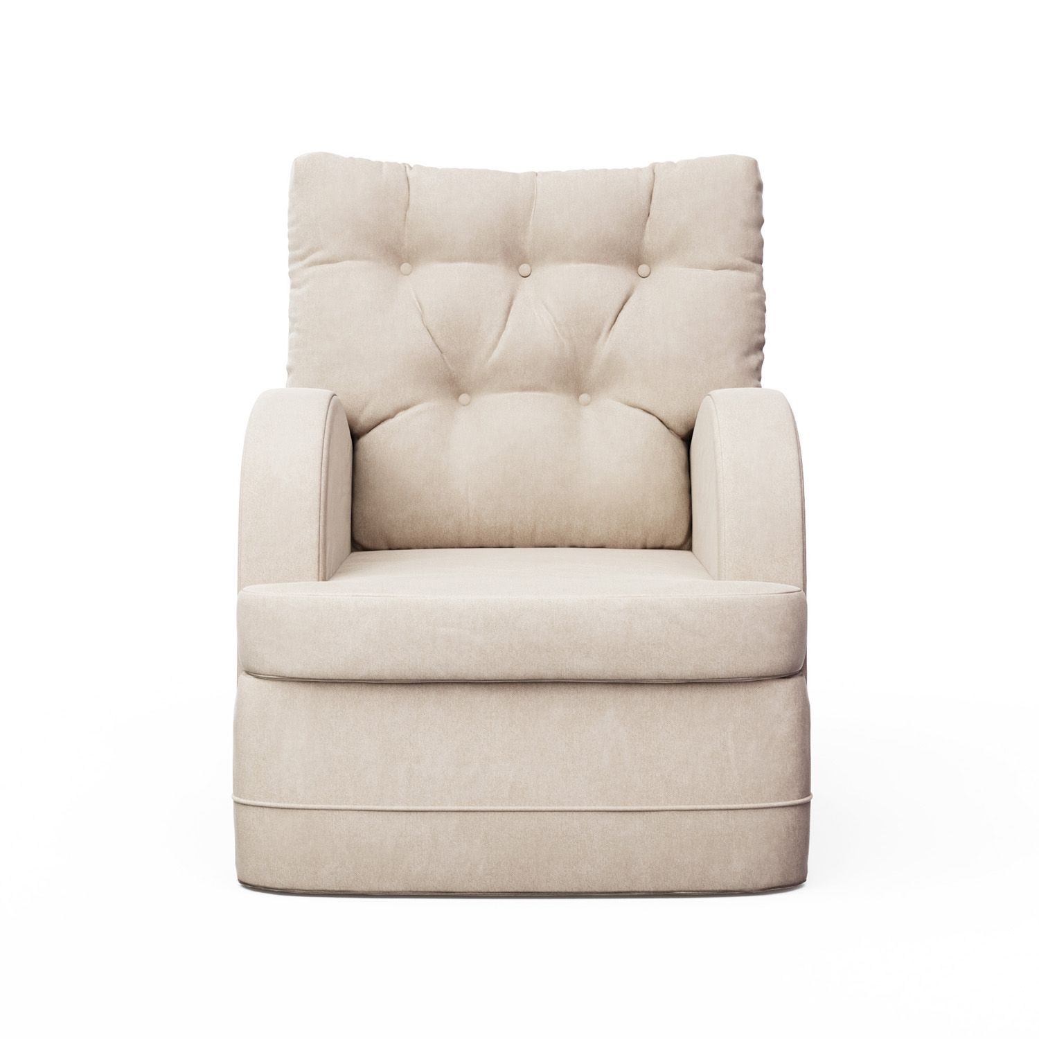 Poltrona Amamentação Ludmila Balanço Areia + Puff