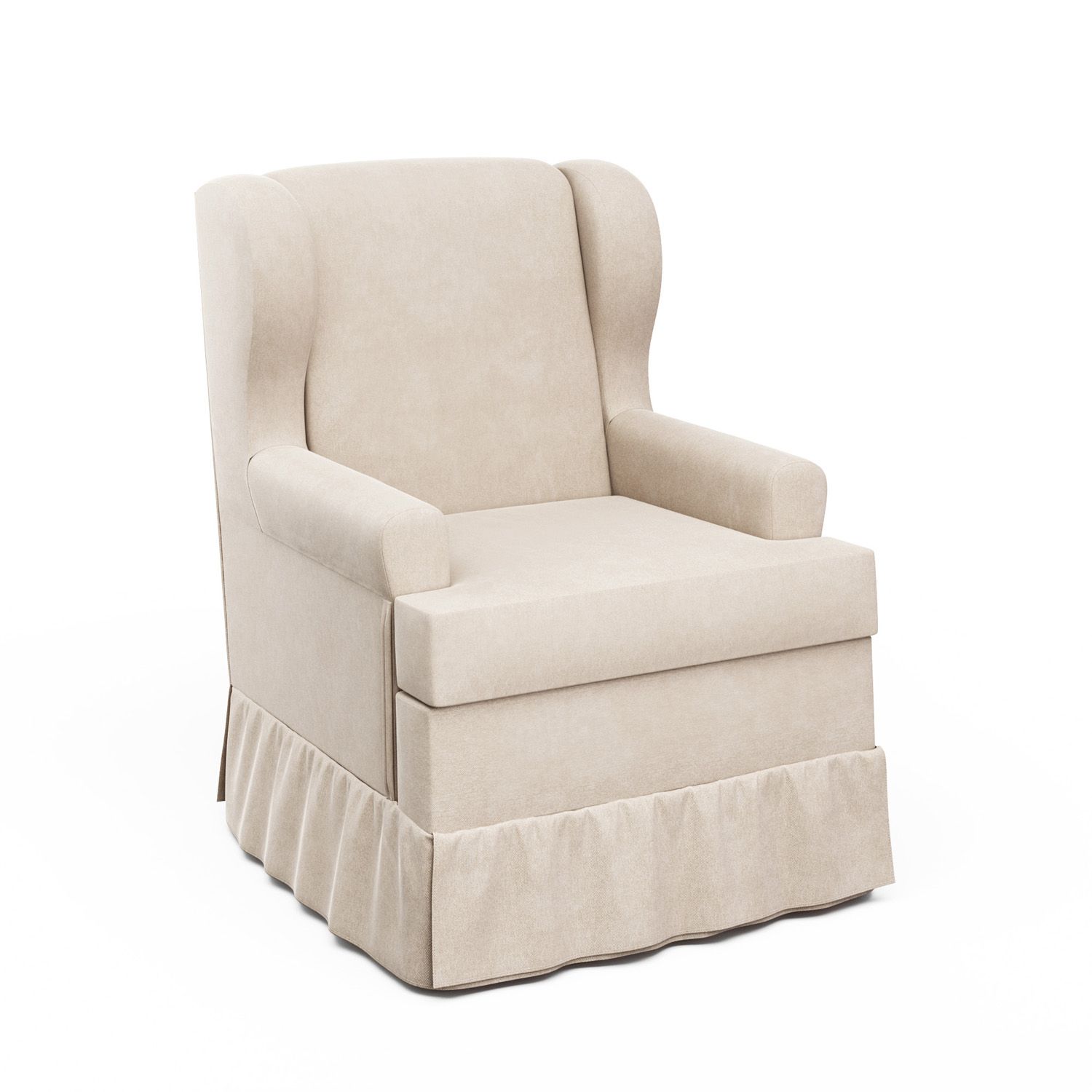 Poltrona Amamentação Maria Vitória Balanço Areia + Puff