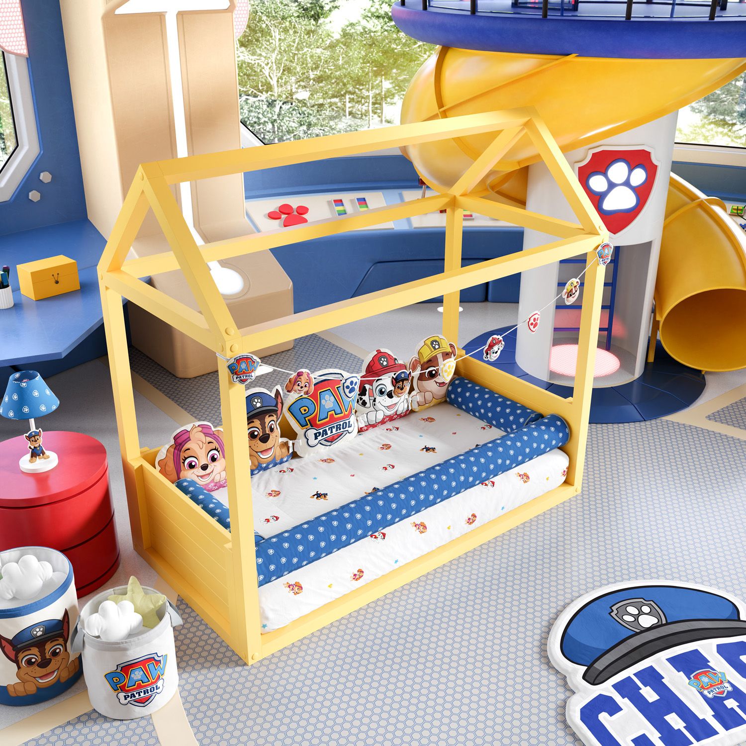 Edredom de Mini Cama Patrulha Canina