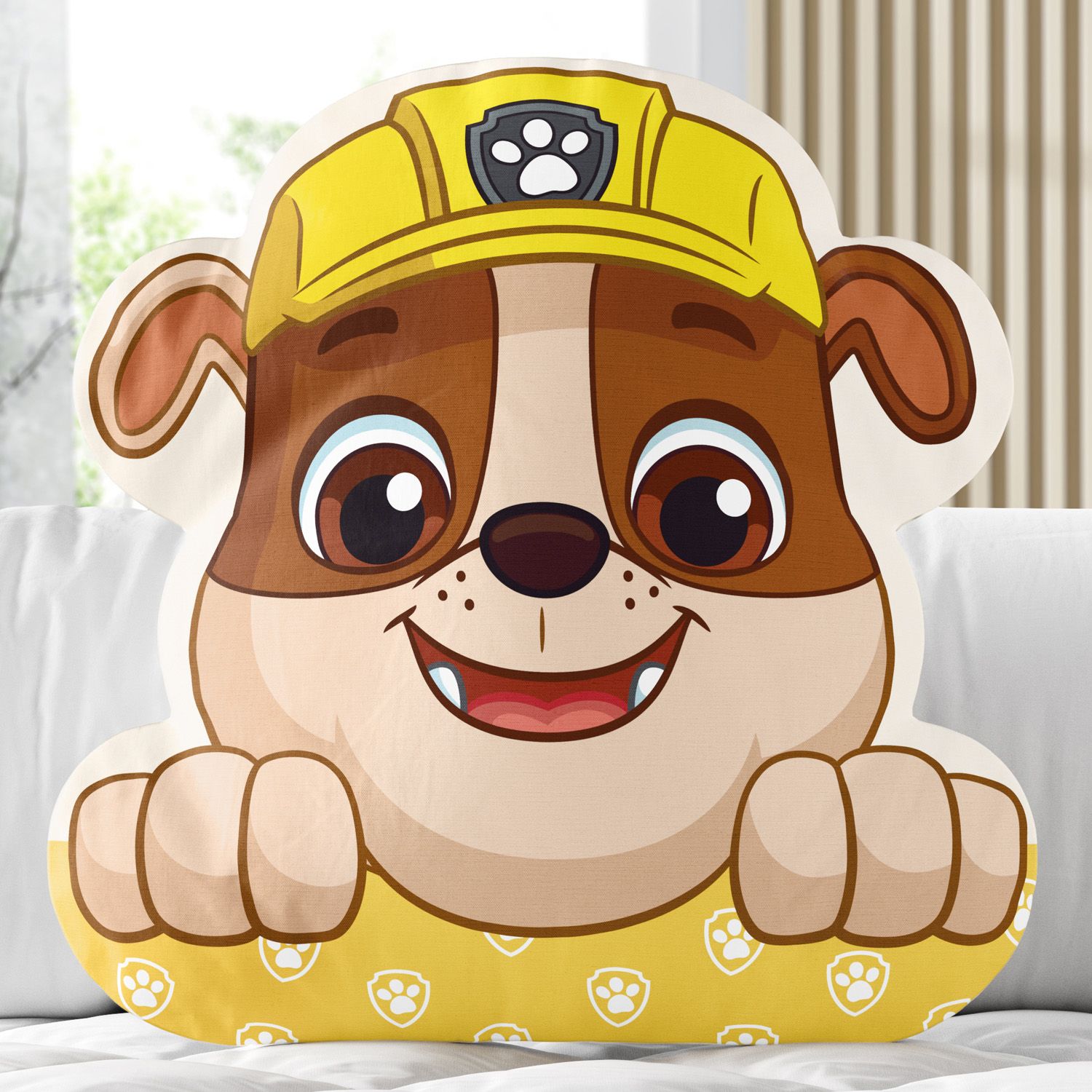 Almofada Rubble Amarela Patrulha Canina