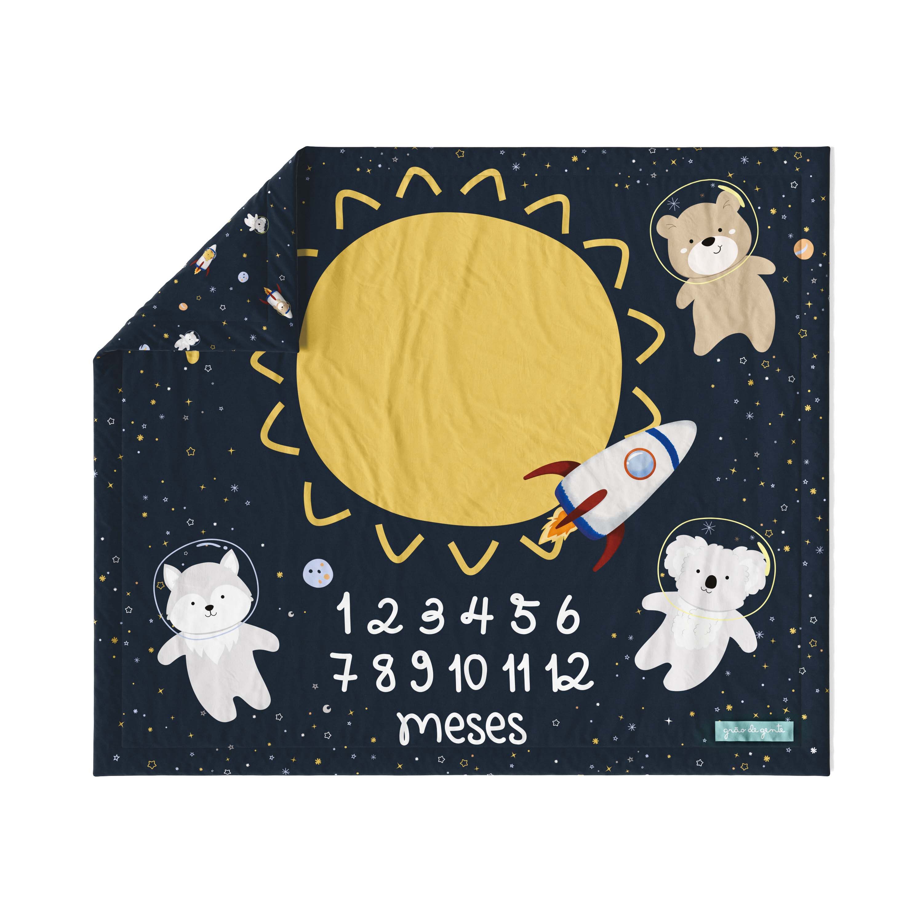 Tapete Mesversário Amiguinhos Astronauta