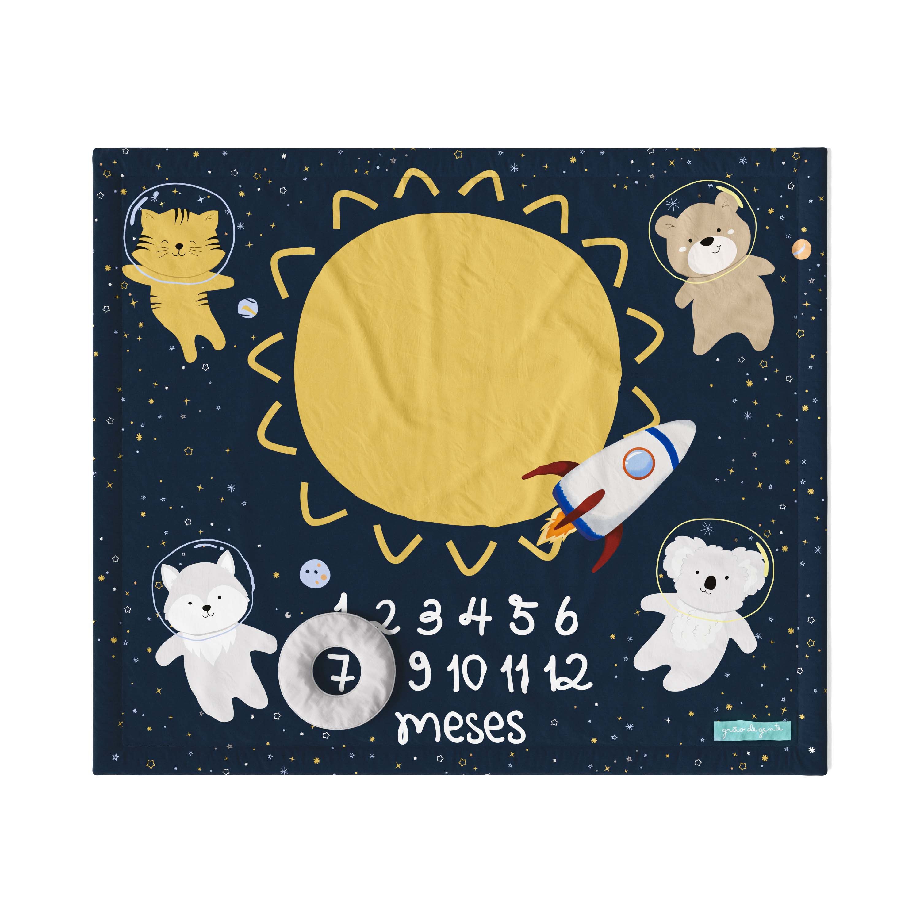 Tapete Mesversário Amiguinhos Astronauta