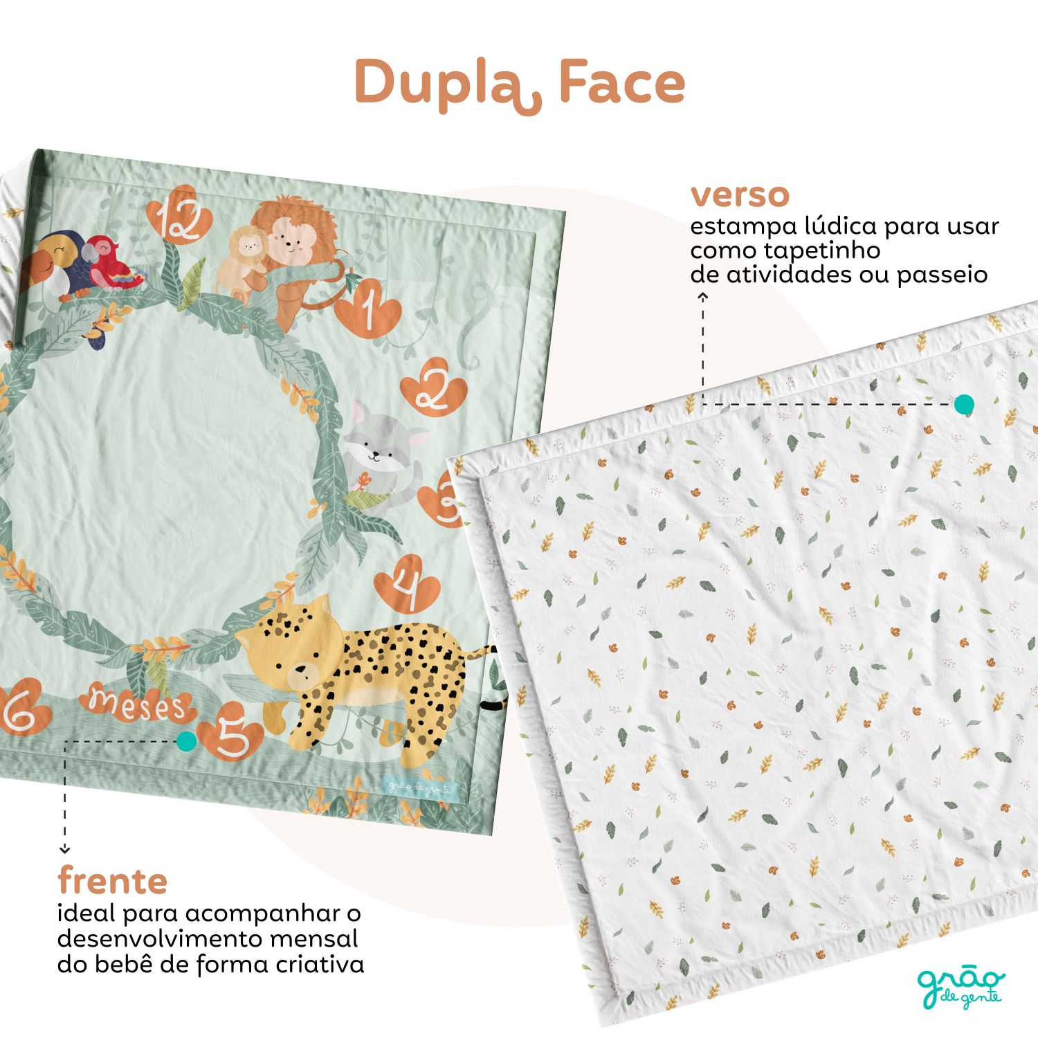 Tapete Mesversário Amiguinhos da Fauna Brasileira