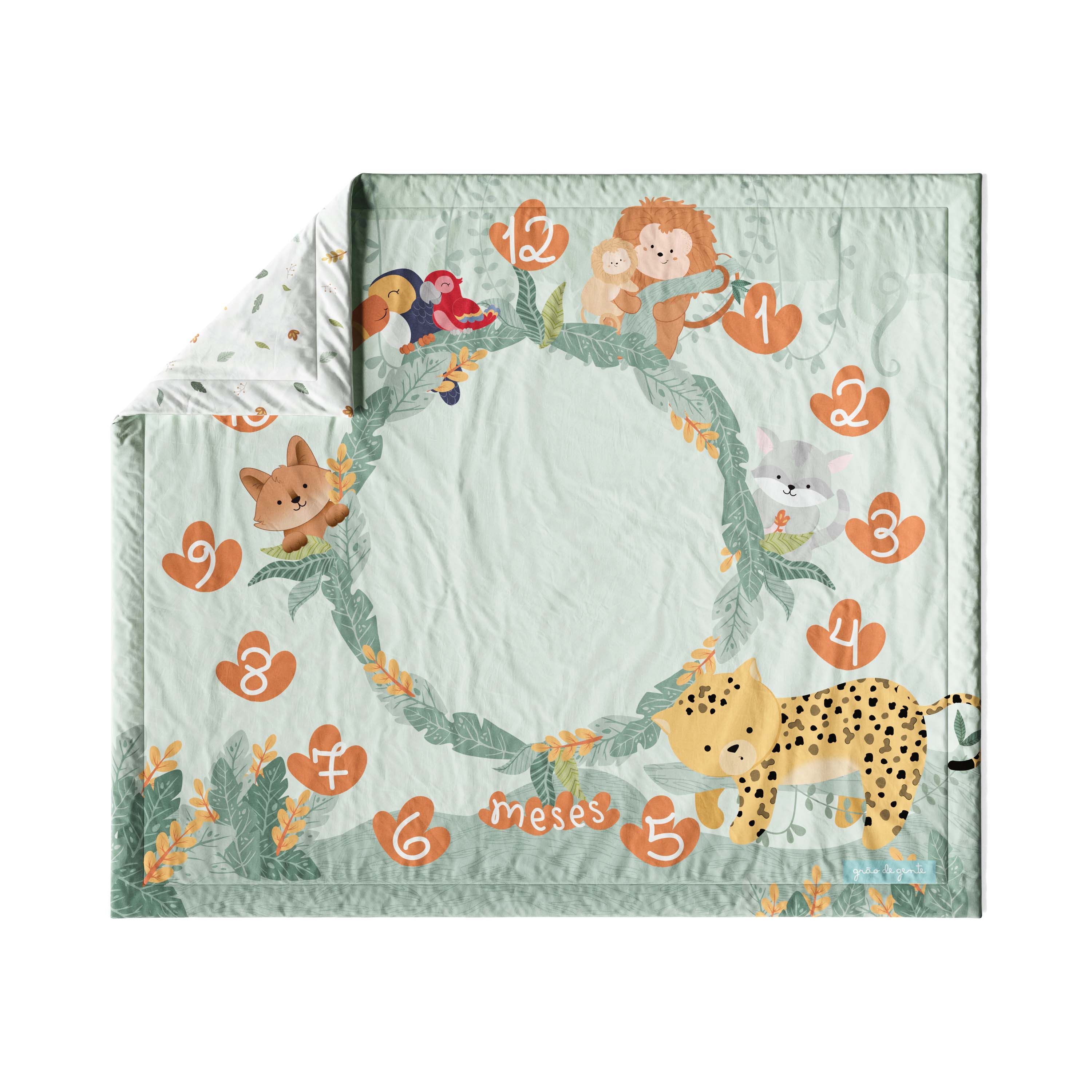 Tapete Mesversário Amiguinhos da Fauna Brasileira