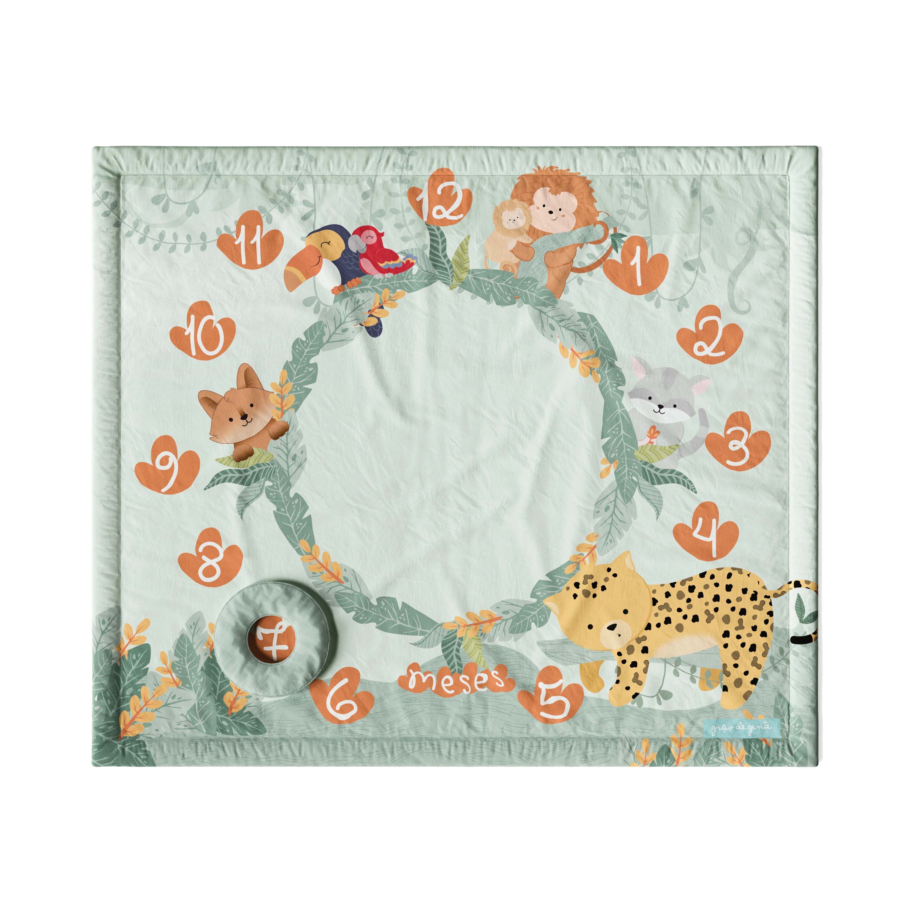 Tapete Mesversário Amiguinhos da Fauna Brasileira