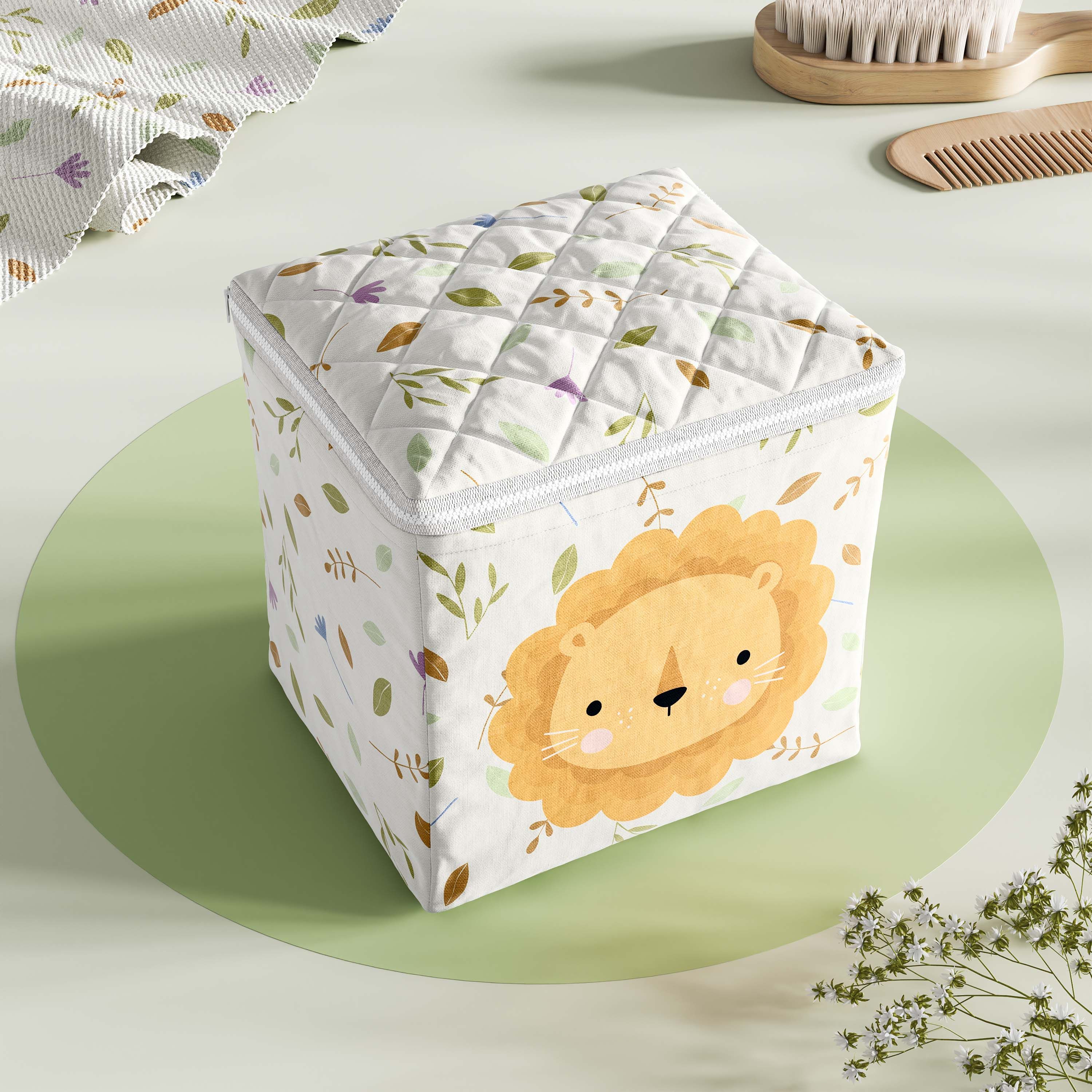 Porta Jogo de Fraldas com Zíper Selva Baby