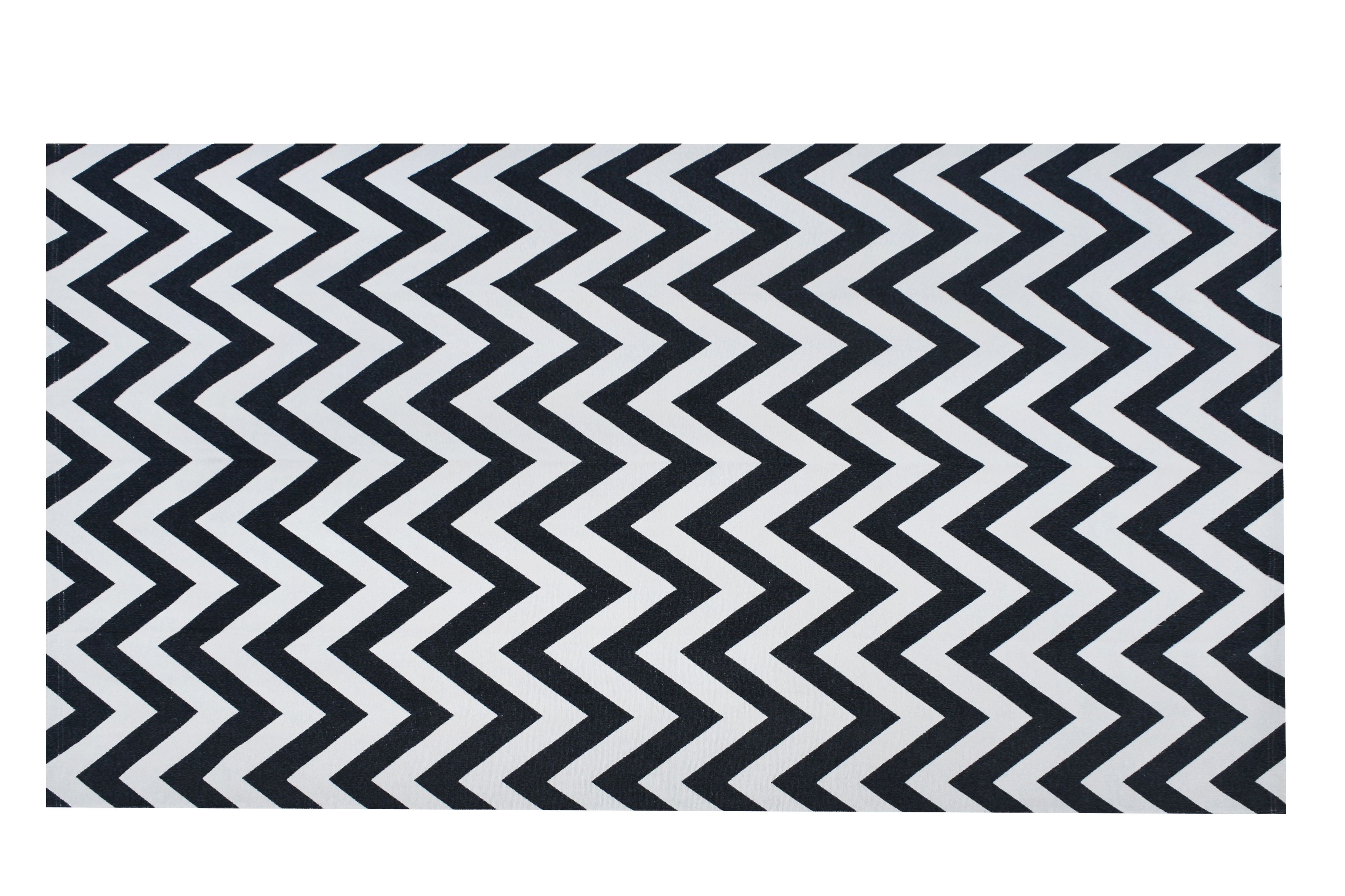 Tapete Retangular Chevron Bege 1,50m